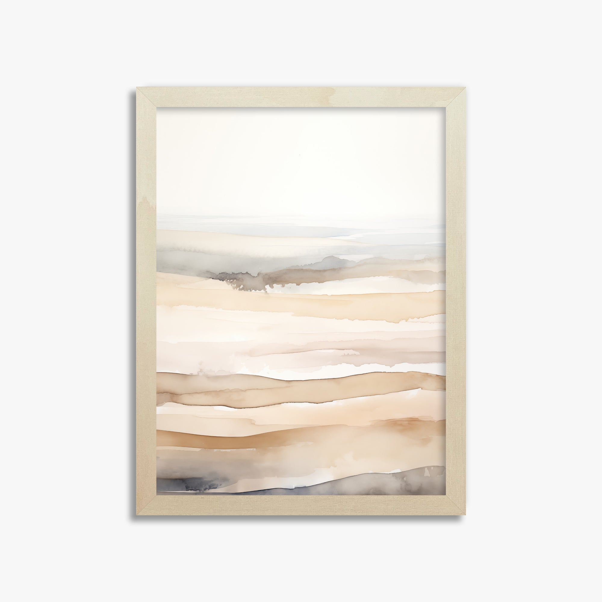 Dune Horizons, 30x40cm Framed Poster With Lime Wood Frame