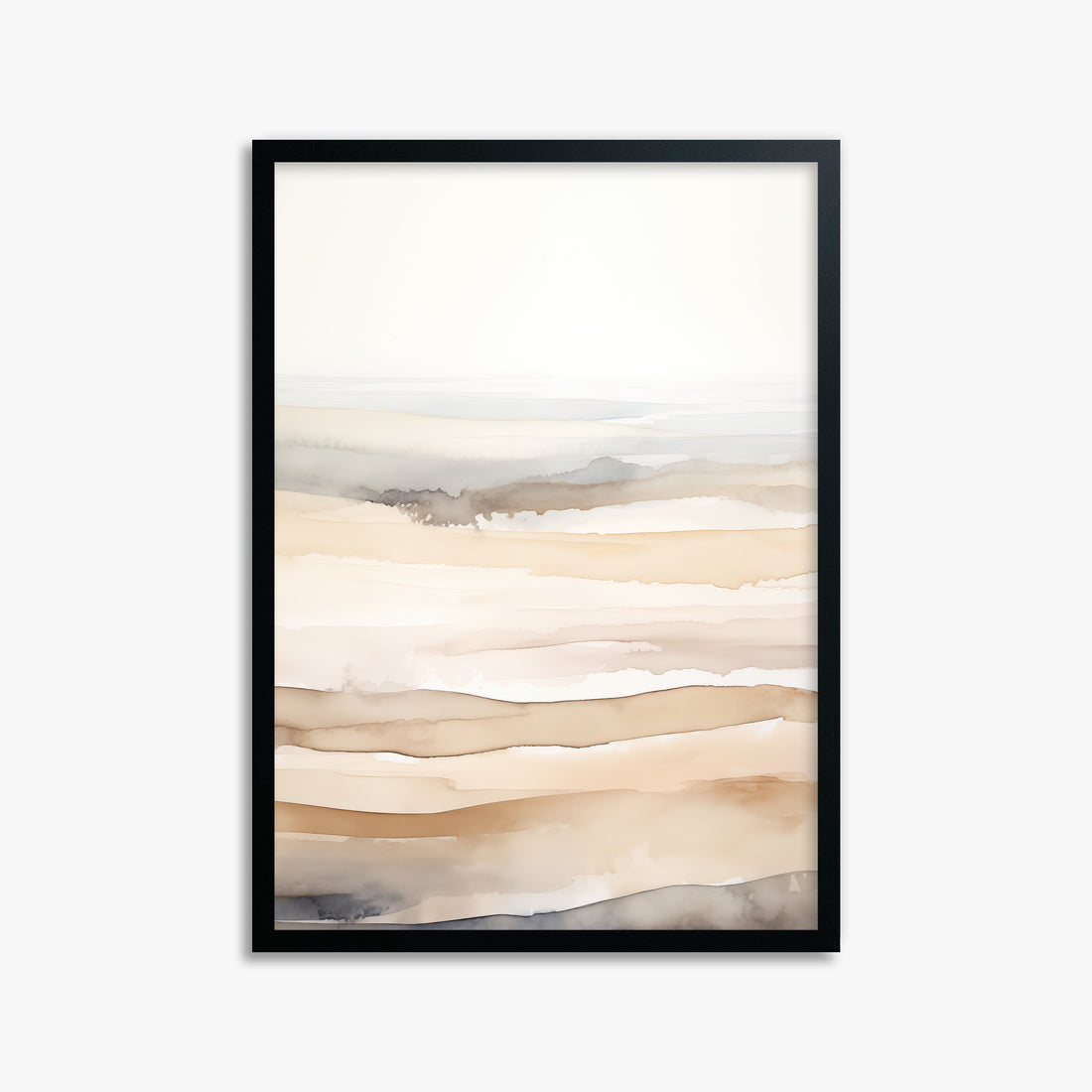 Dune Horizons, 50x70cm Framed Poster With Black Frame