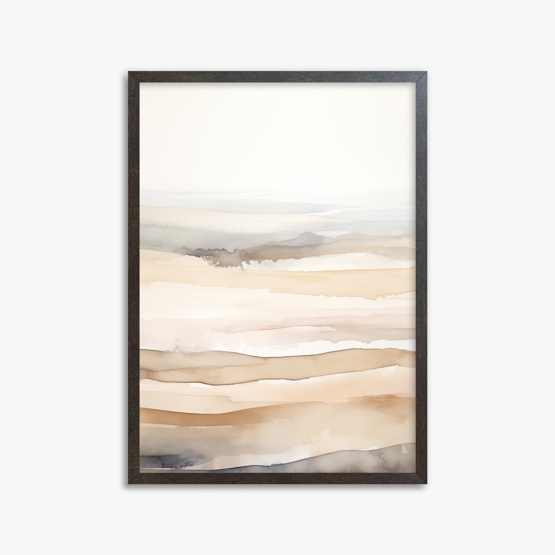 Dune Horizons, 50x70cm Framed Poster With Espresso Frame