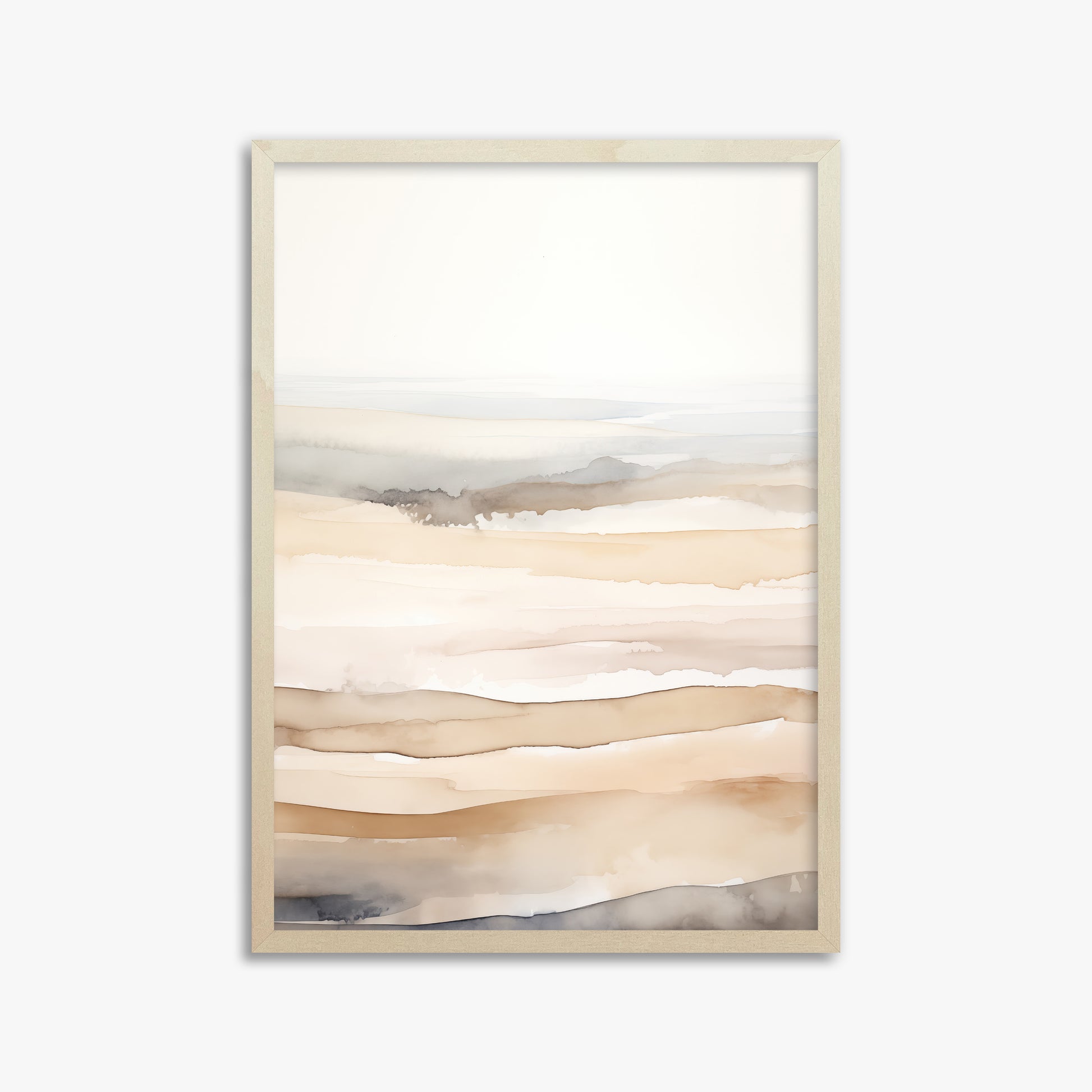Dune Horizons, 50x70cm Framed Poster With Lime Wood Frame