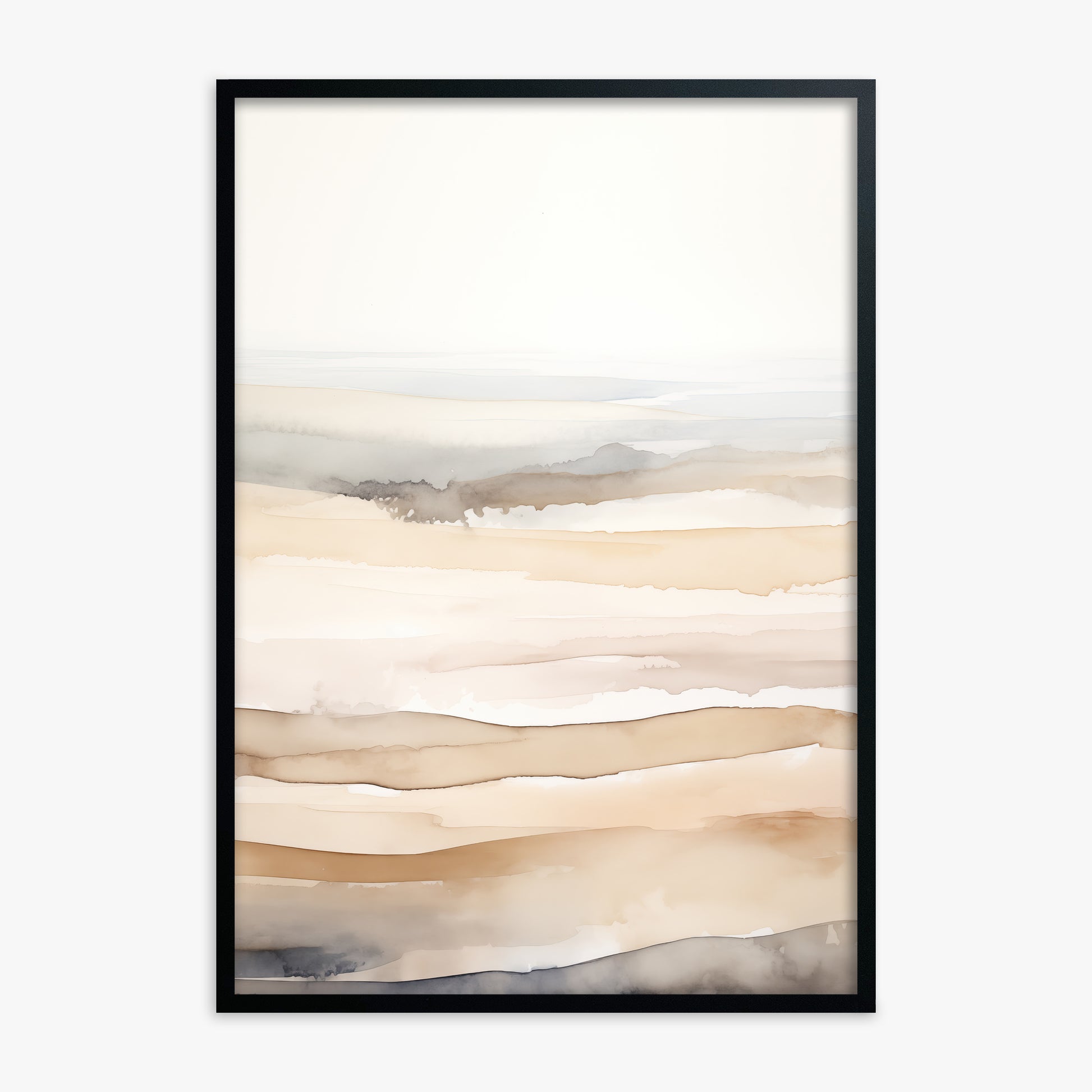Dune Horizons, Black Framed Poster With Black Frame