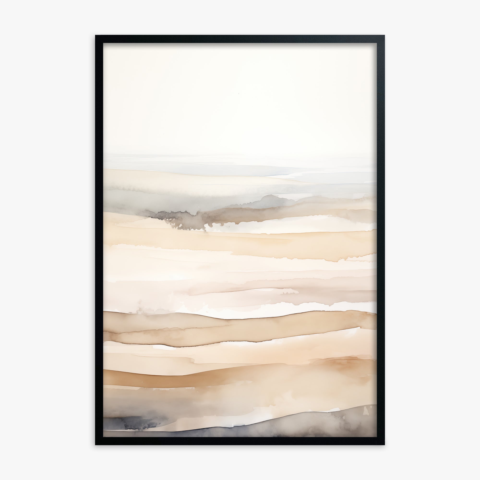 Dune Horizons, Black Framed Poster With Black Frame