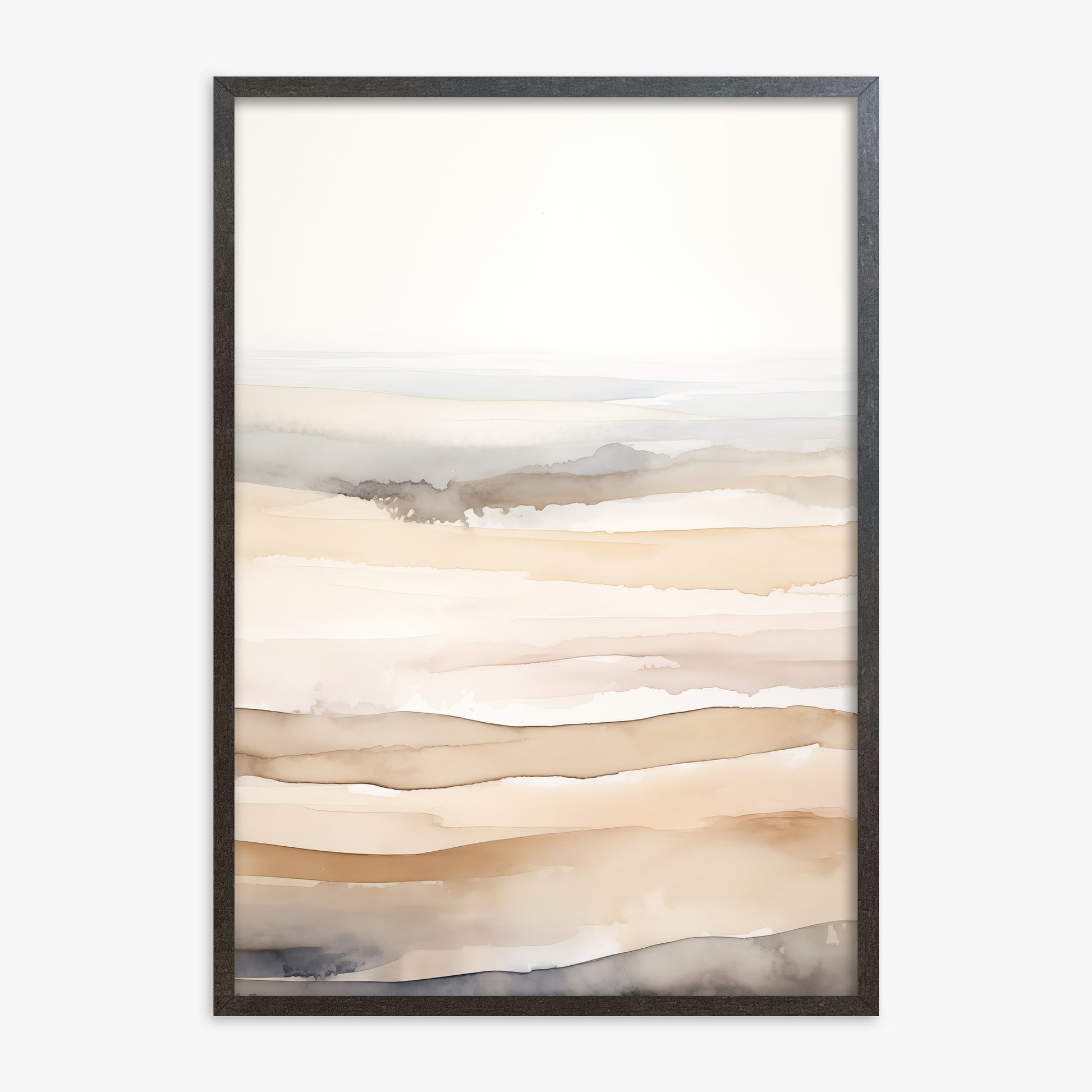 Dune Horizons, 70x100cm Framed Poster With Espresso Frame