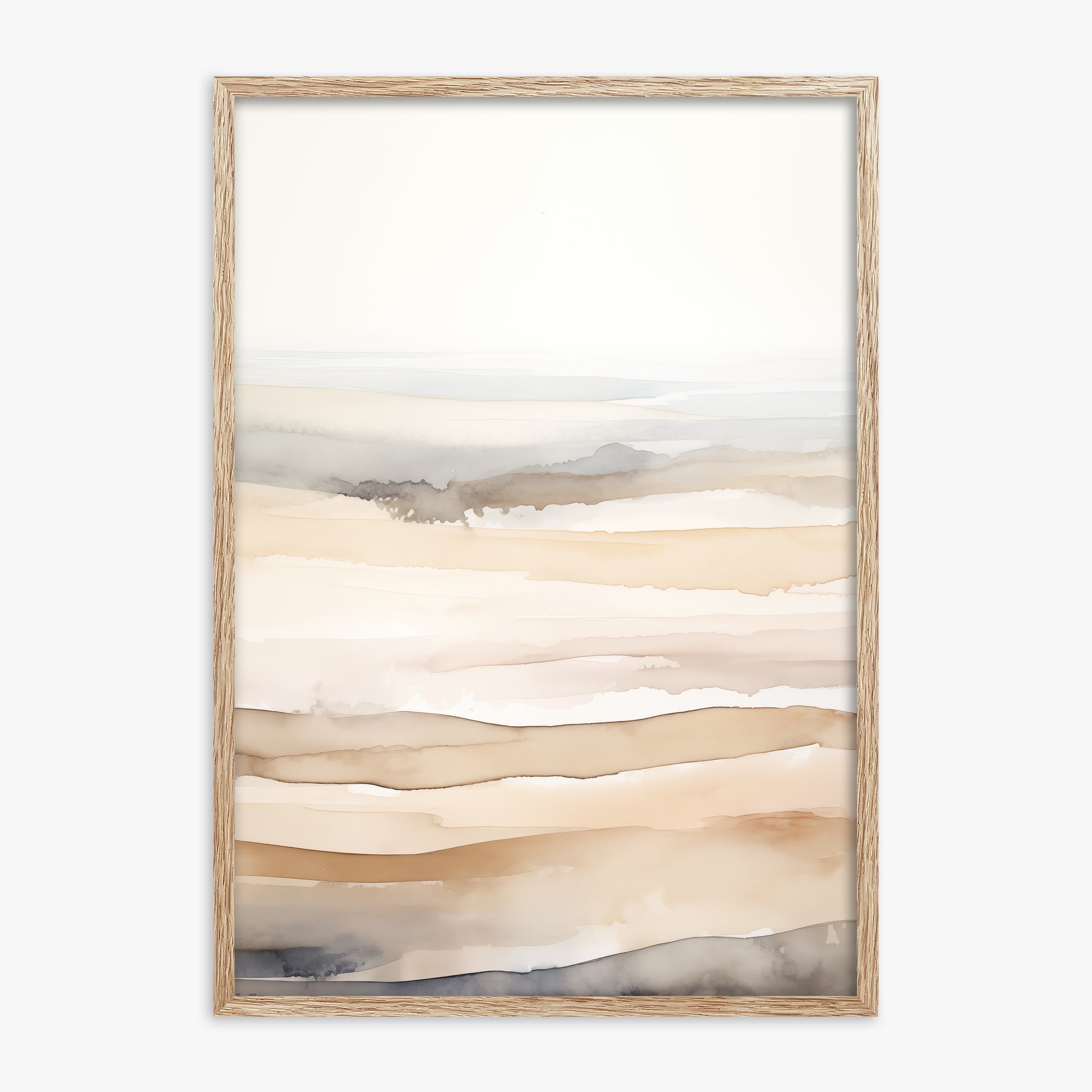 Dune Horizons, 70x100cm Framed Poster With Raw Oak Frame