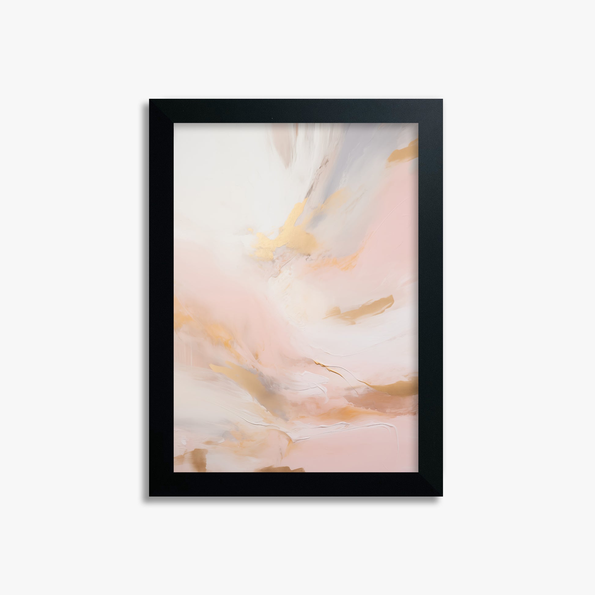 Golden Dawn Whisper, 21x30cm Framed Poster With Black Frame
