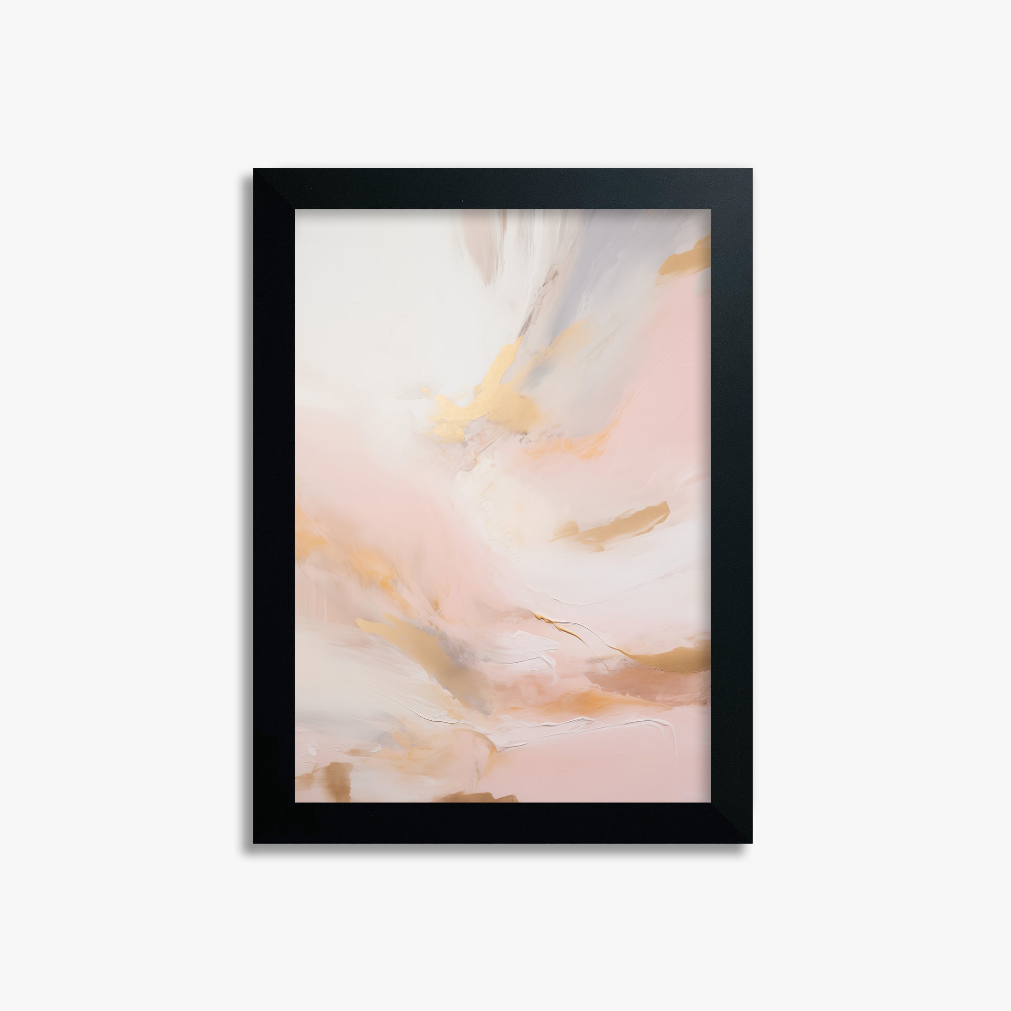 Golden Dawn Whisper, 21x30cm Framed Poster With Black Frame
