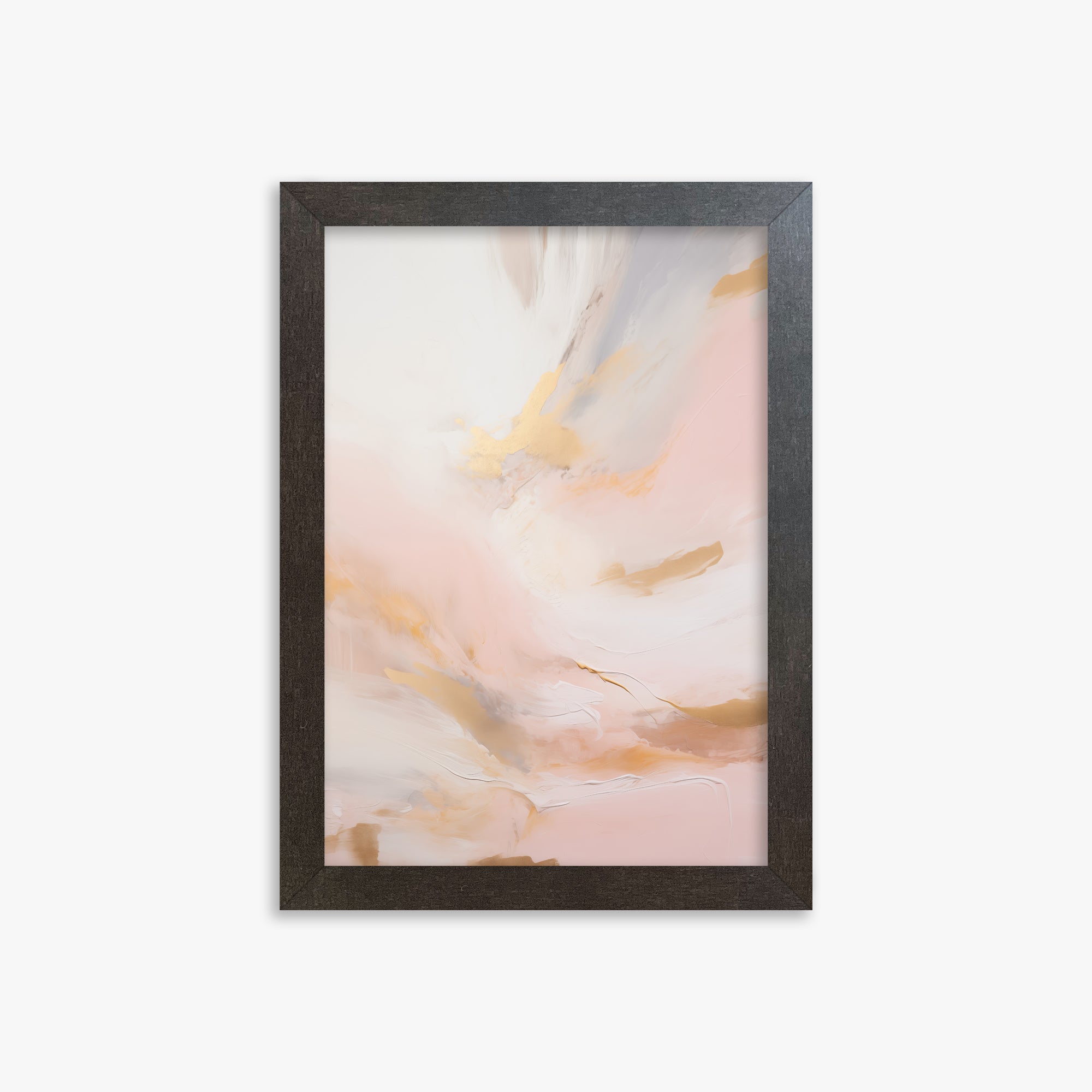 Golden Dawn Whisper, 21x30cm Framed Poster With Espresso Frame