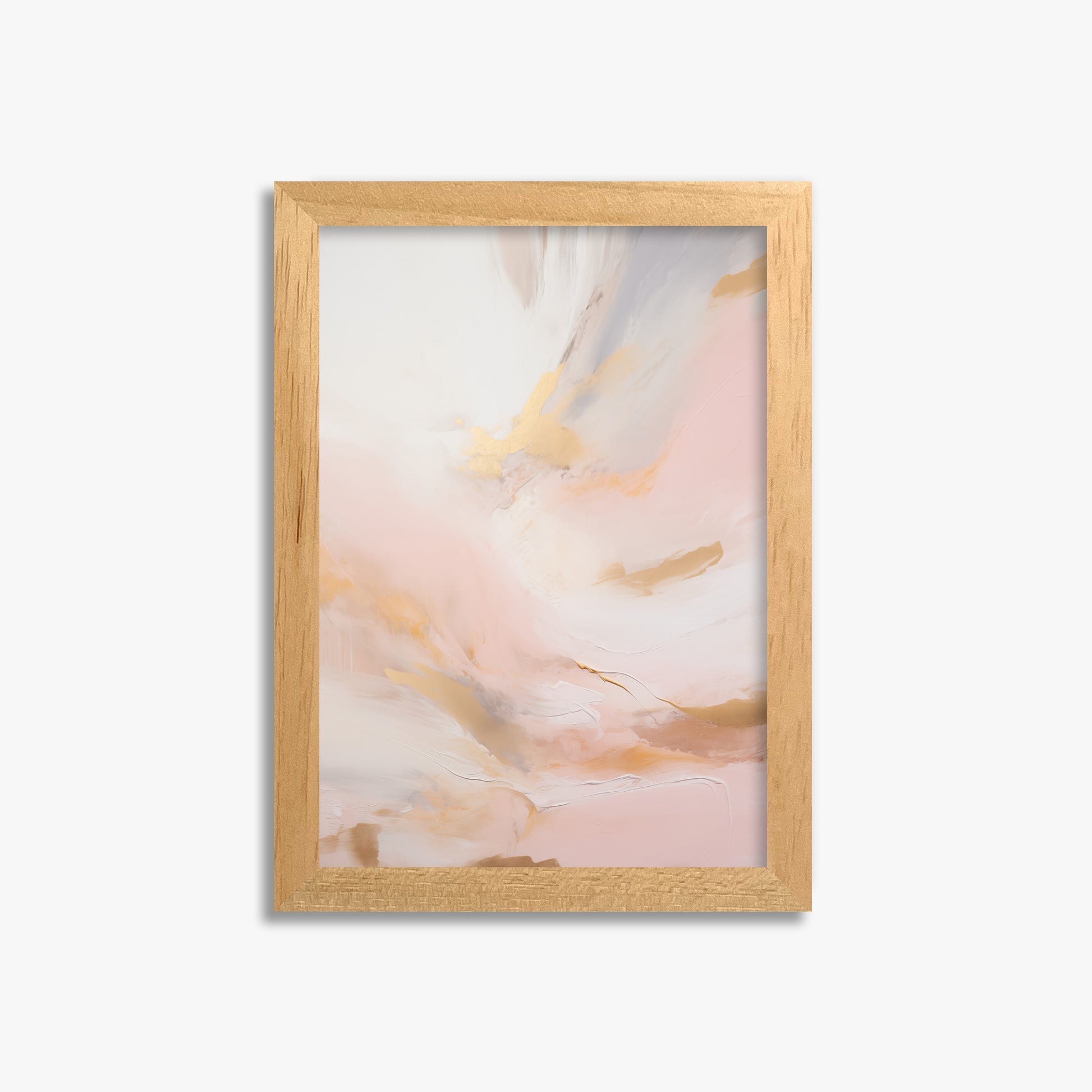Golden Dawn Whisper, 21x30cm Framed Poster With Oak Frame