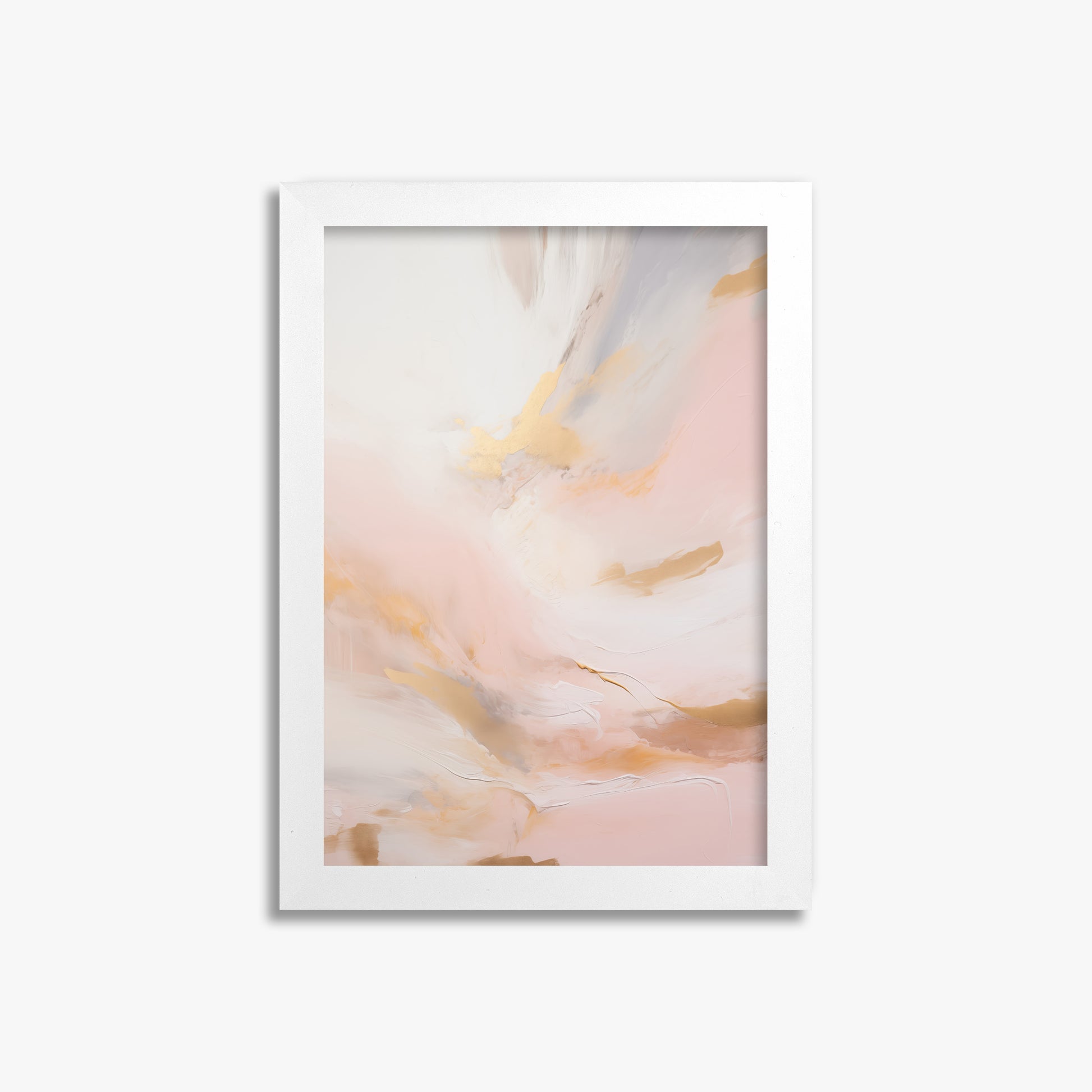 Golden Dawn Whisper, 21x30cm Framed Poster With White Frame