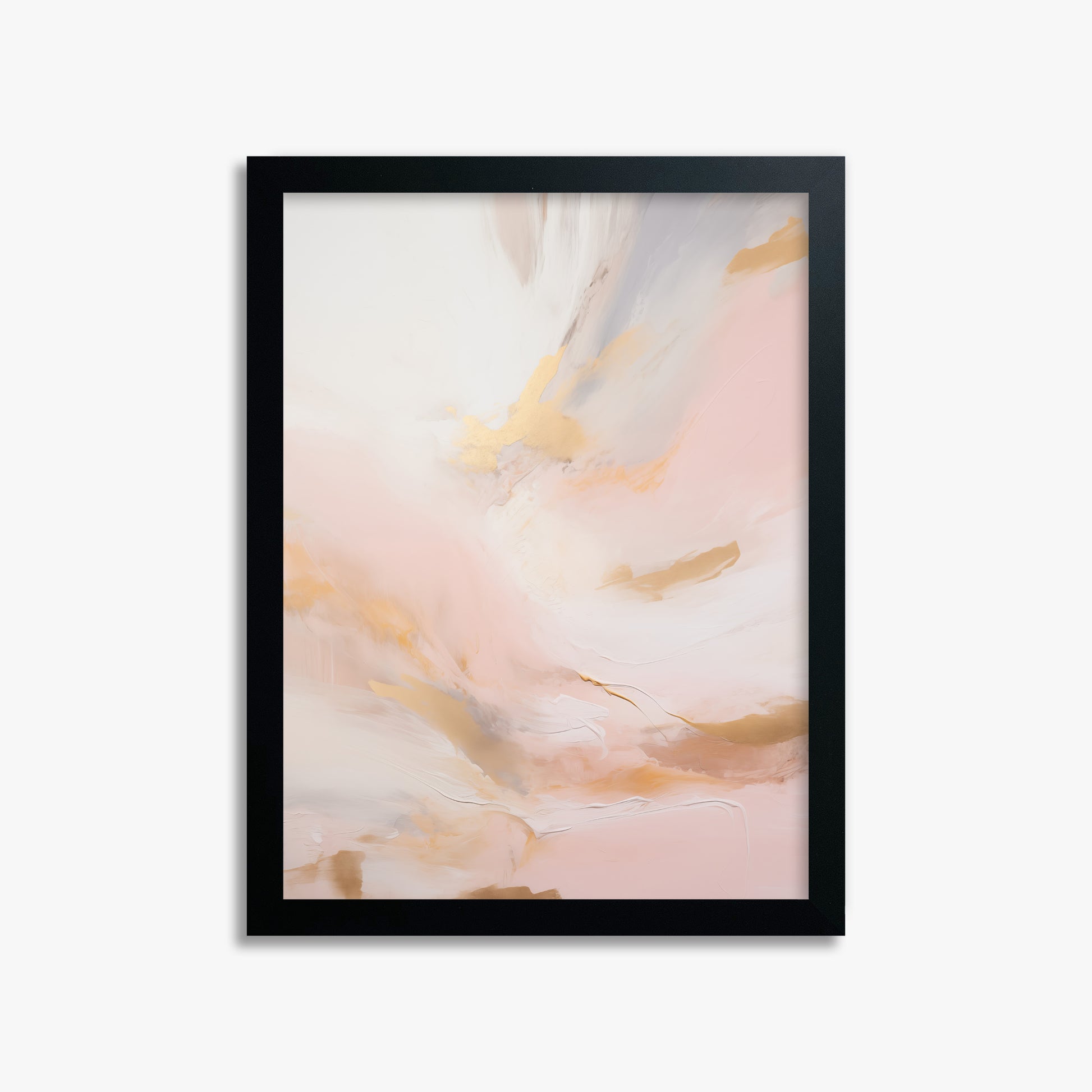 Golden Dawn Whisper, 30x40cm Framed Poster With Black Frame