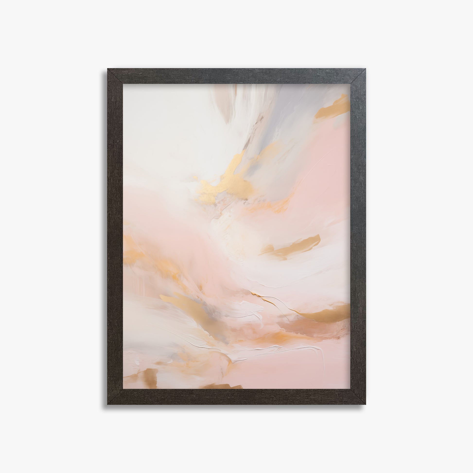 Golden Dawn Whisper, 30x40cm Framed Poster With Espresso Frame
