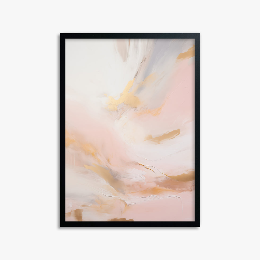 Golden Dawn Whisper, 50x70cm Framed Poster With Black Frame