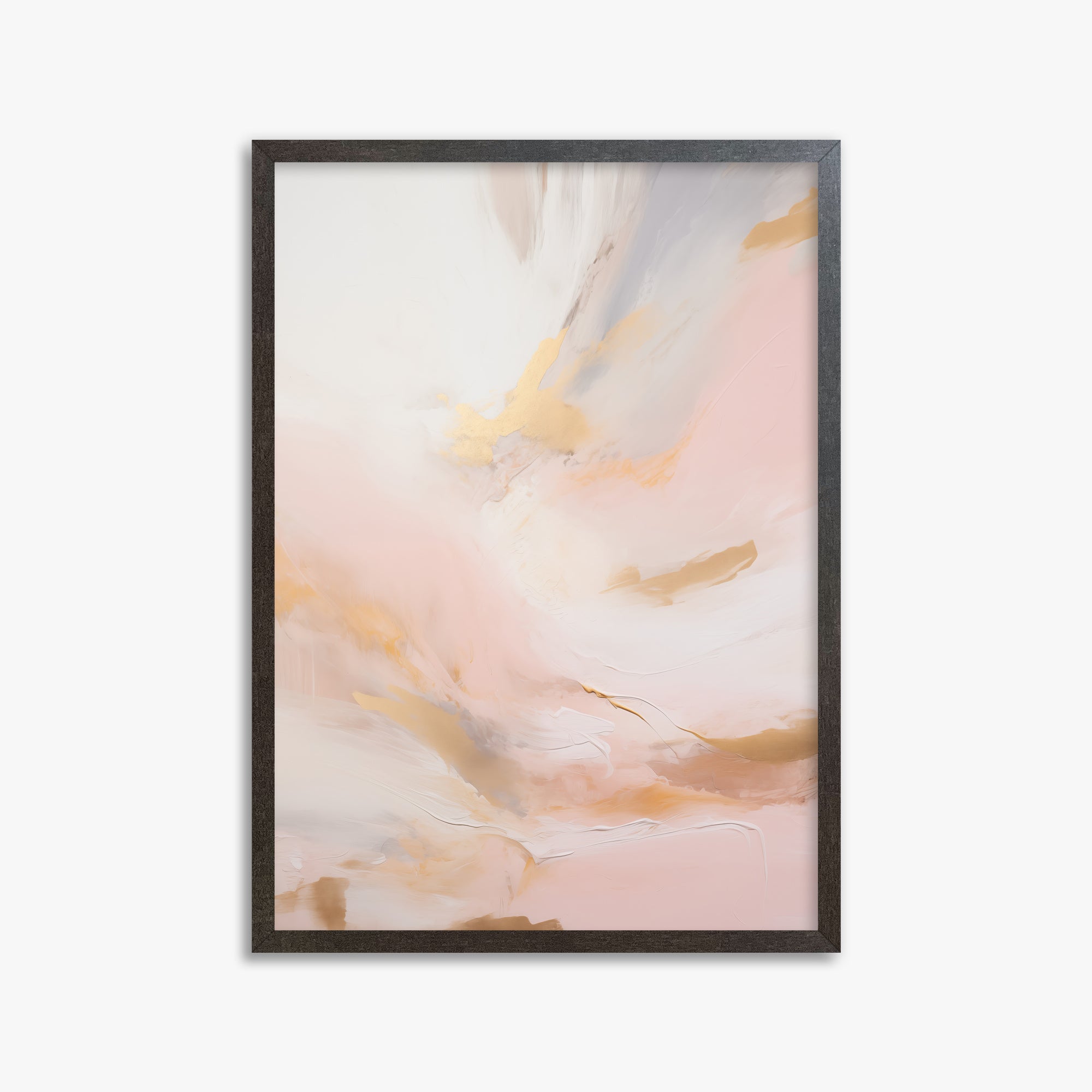 Golden Dawn Whisper, 50x70cm Framed Poster With Espresso Frame