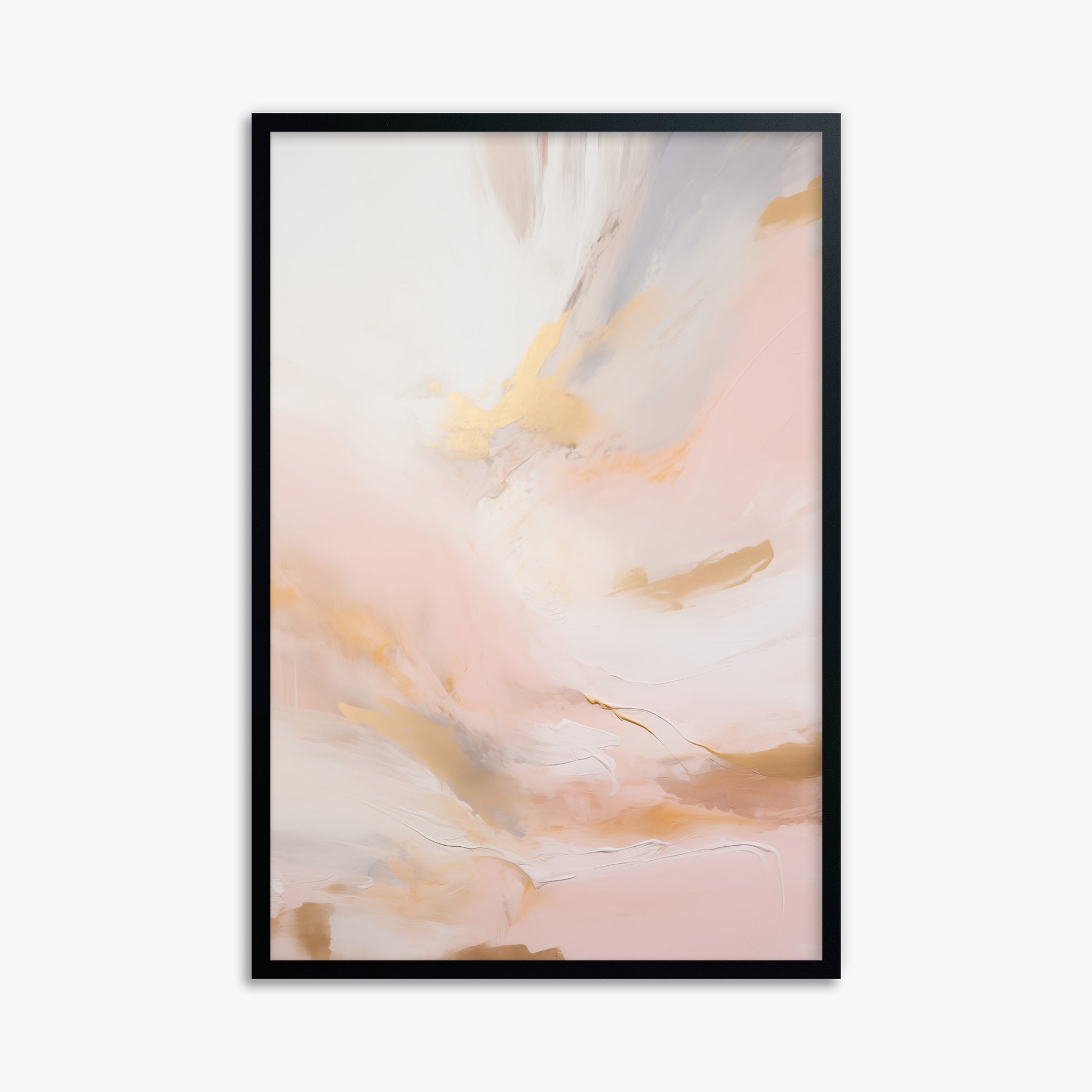 Golden Dawn Whisper, 61x91cm Framed Poster With Black Frame