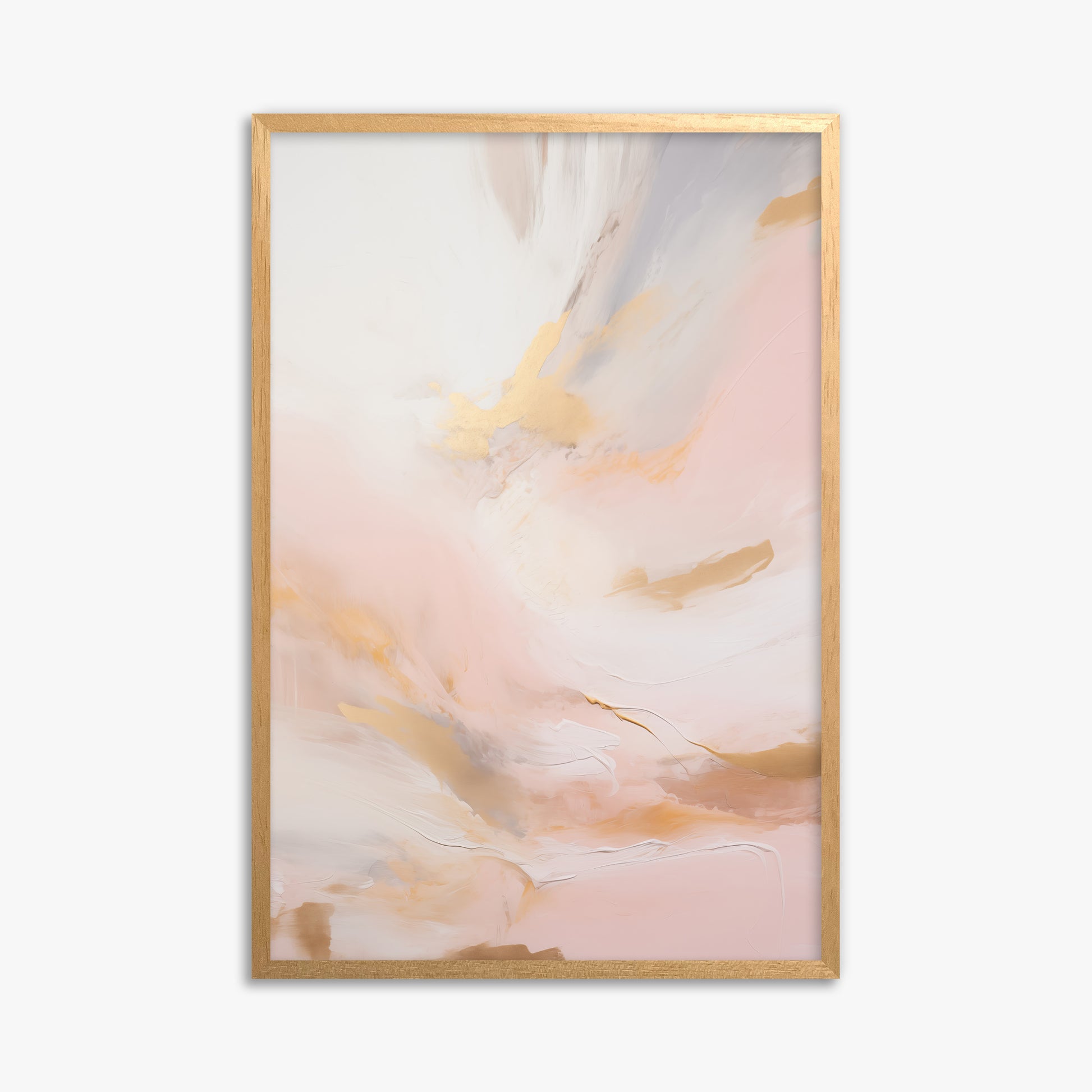 Golden Dawn Whisper, 61x91cm Framed Poster With Oak Frame