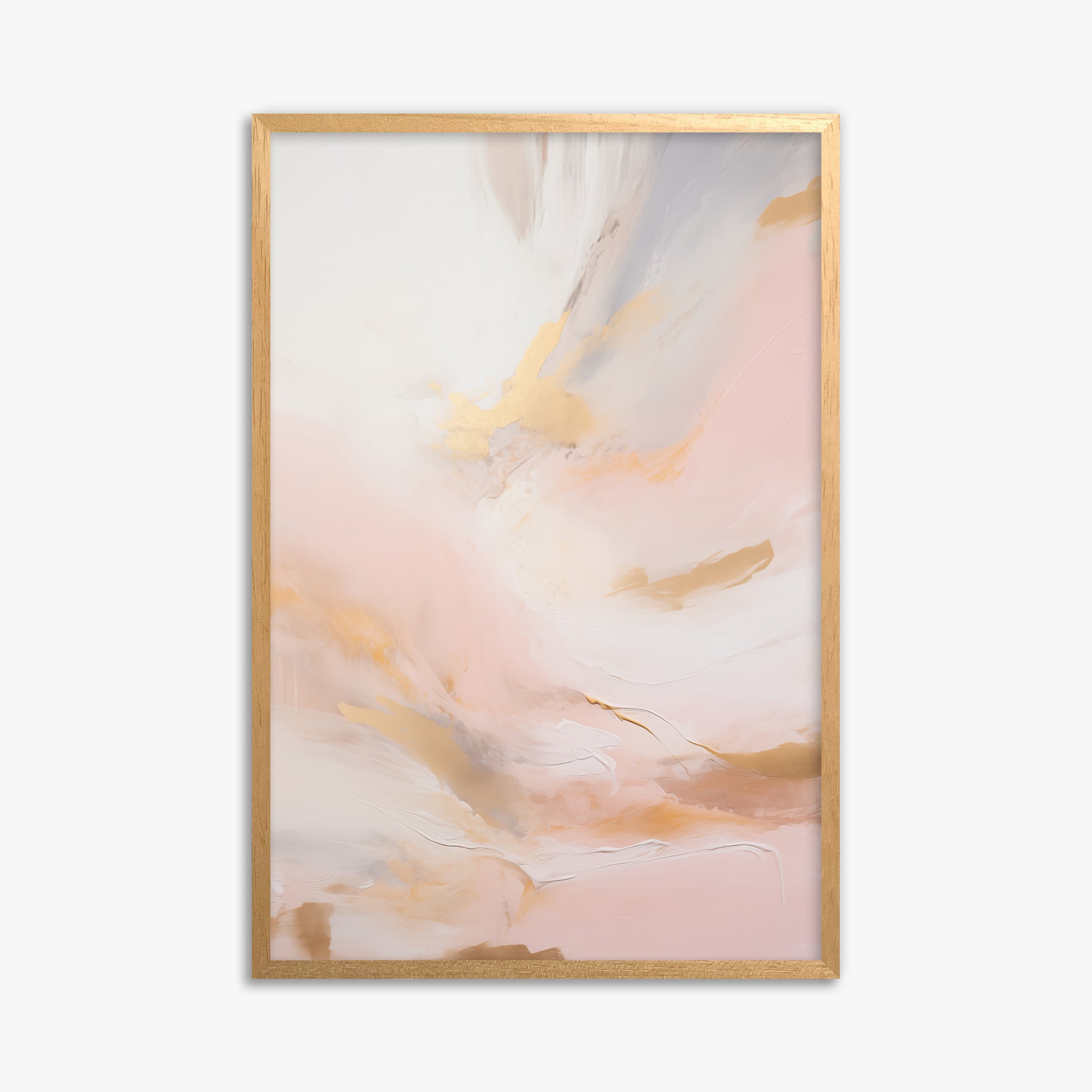 Golden Dawn Whisper, 61x91cm Framed Poster With Oak Frame