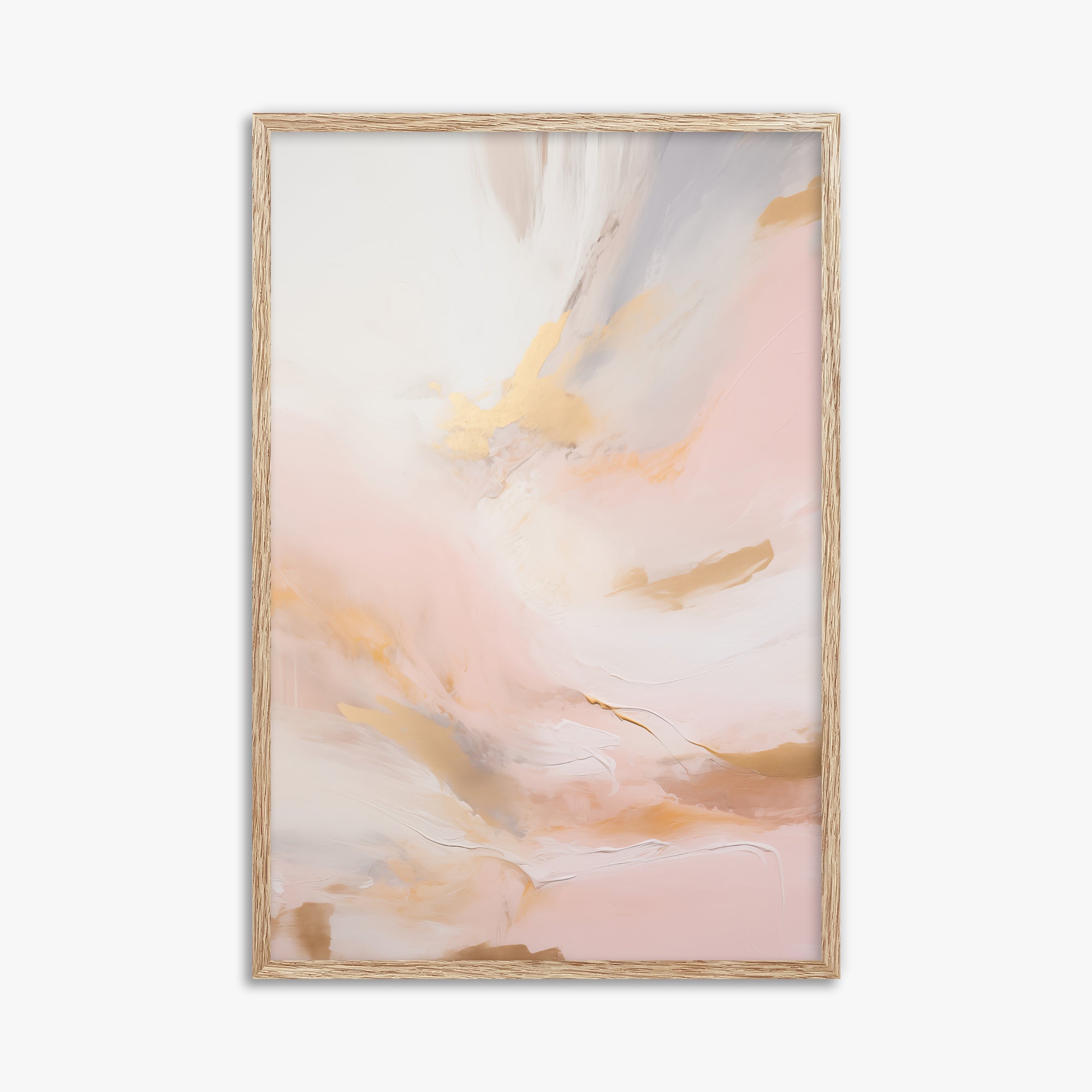 Golden Dawn Whisper, 61x91cm Framed Poster With Raw Oak Frame