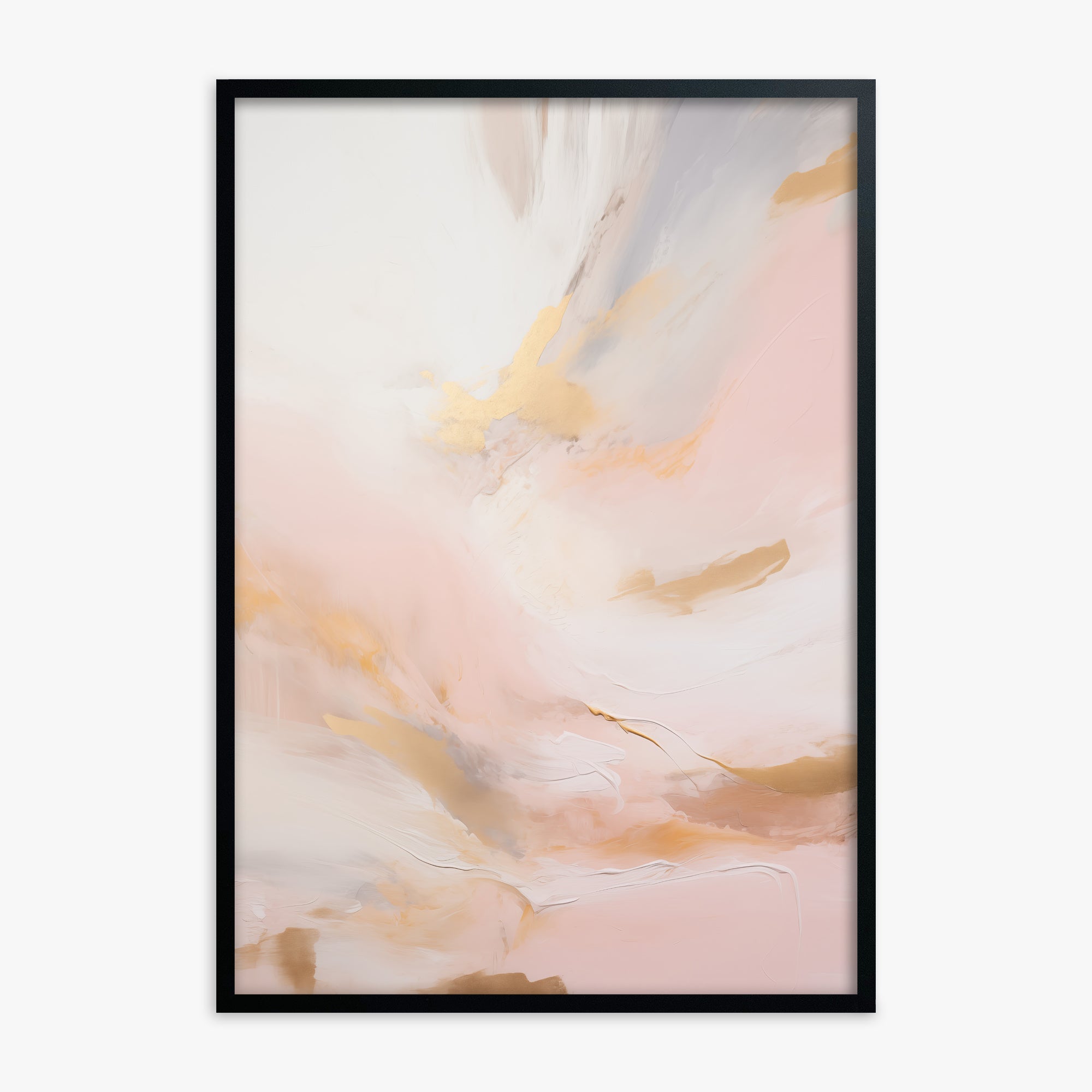 Golden Dawn Whisper, Black Framed Poster With Black Frame