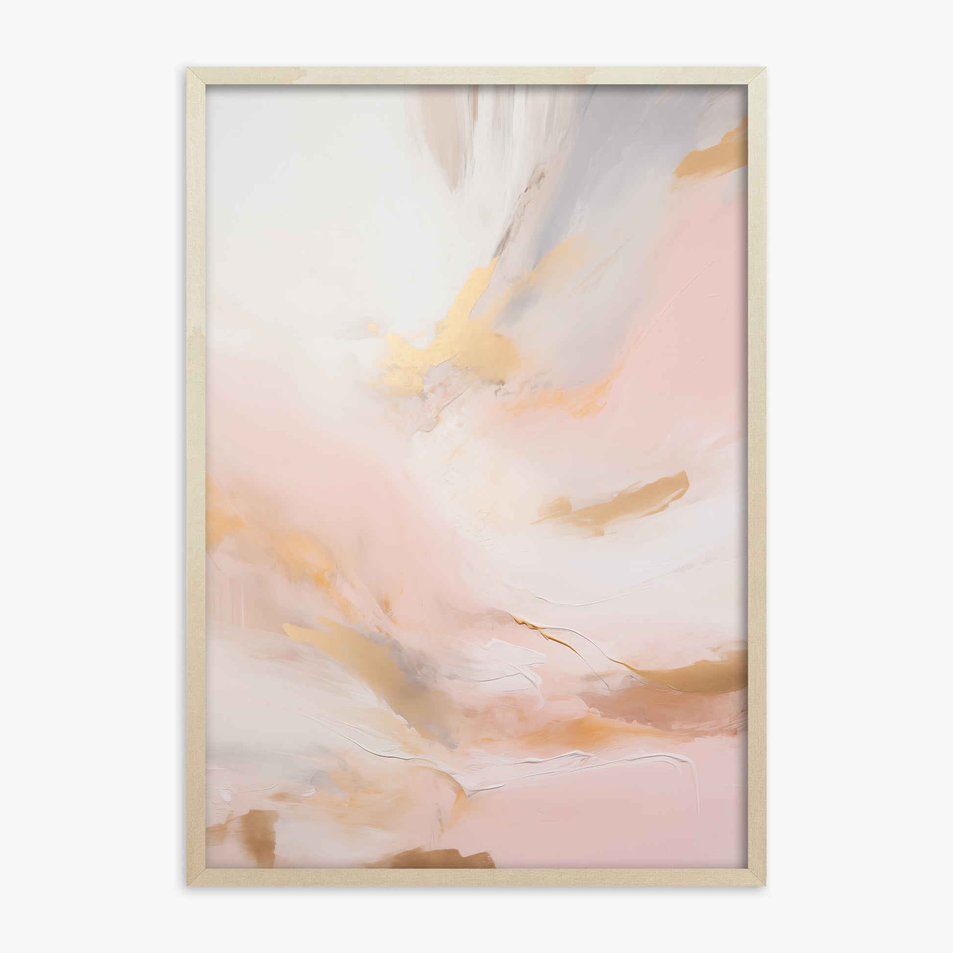 Golden Dawn Whisper, 70x100cm Framed Poster With Lime Wood Frame