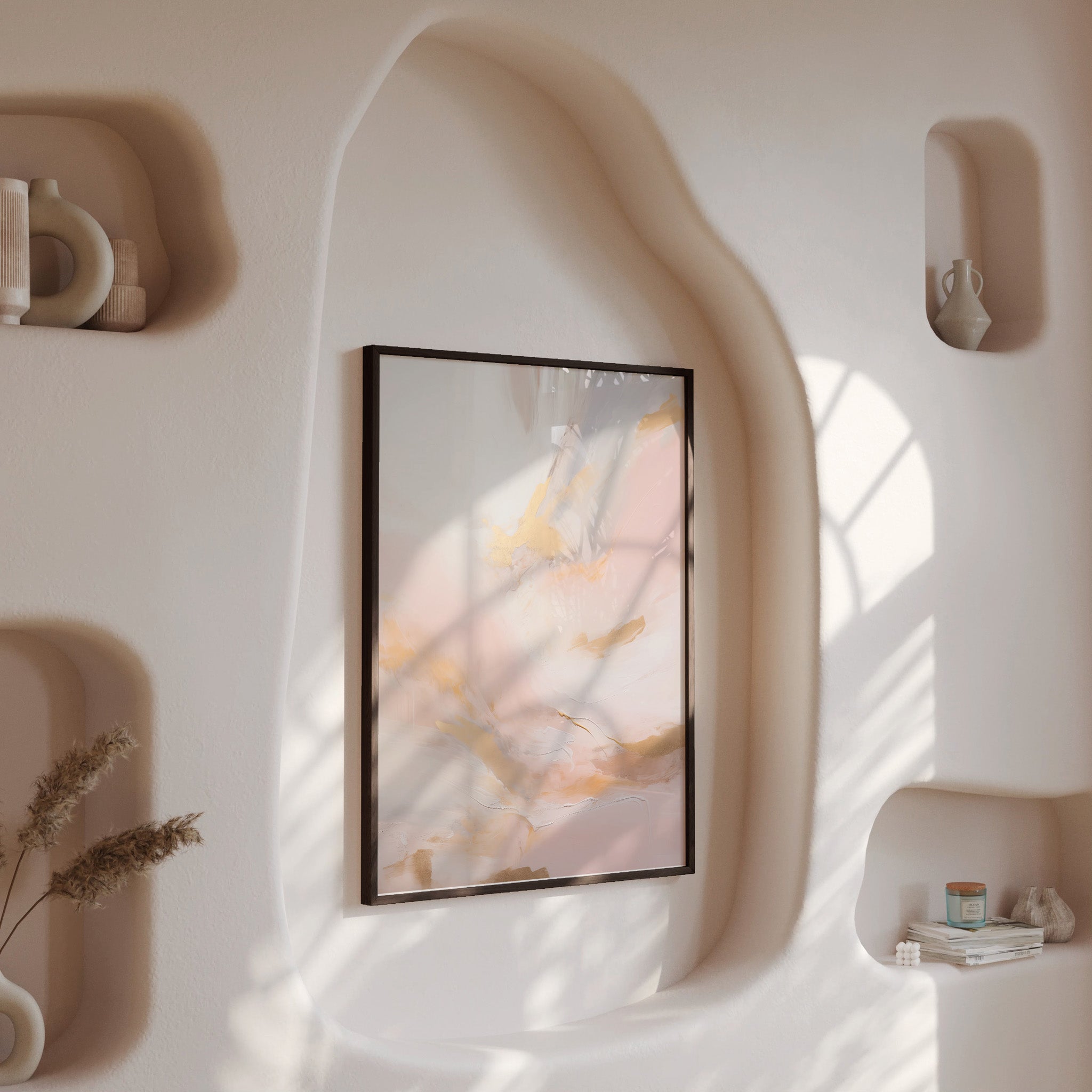 Design Concept No. 13 for Golden Dawn Whisper Modern Poster Art