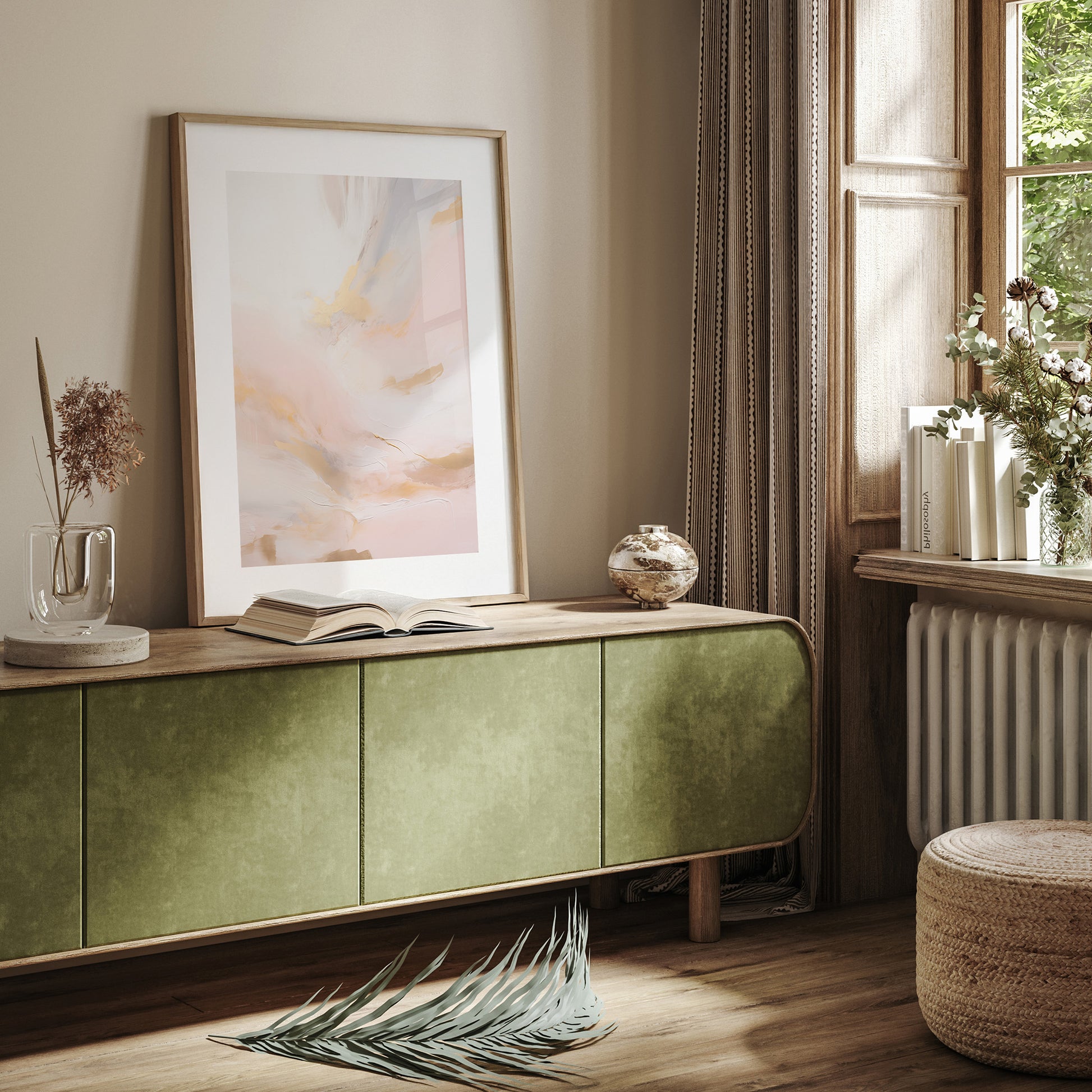 Design Concept No. 23 for Golden Dawn Whisper Modern Poster Art