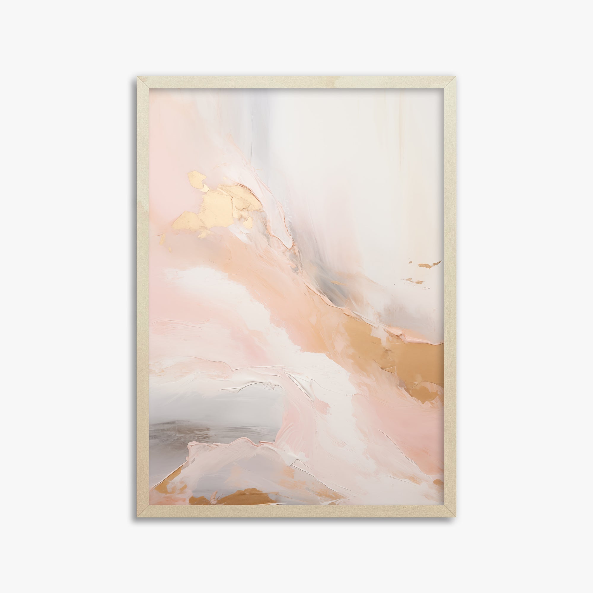 Celestial Blush, 50x70cm Framed Poster With Lime Wood Frame