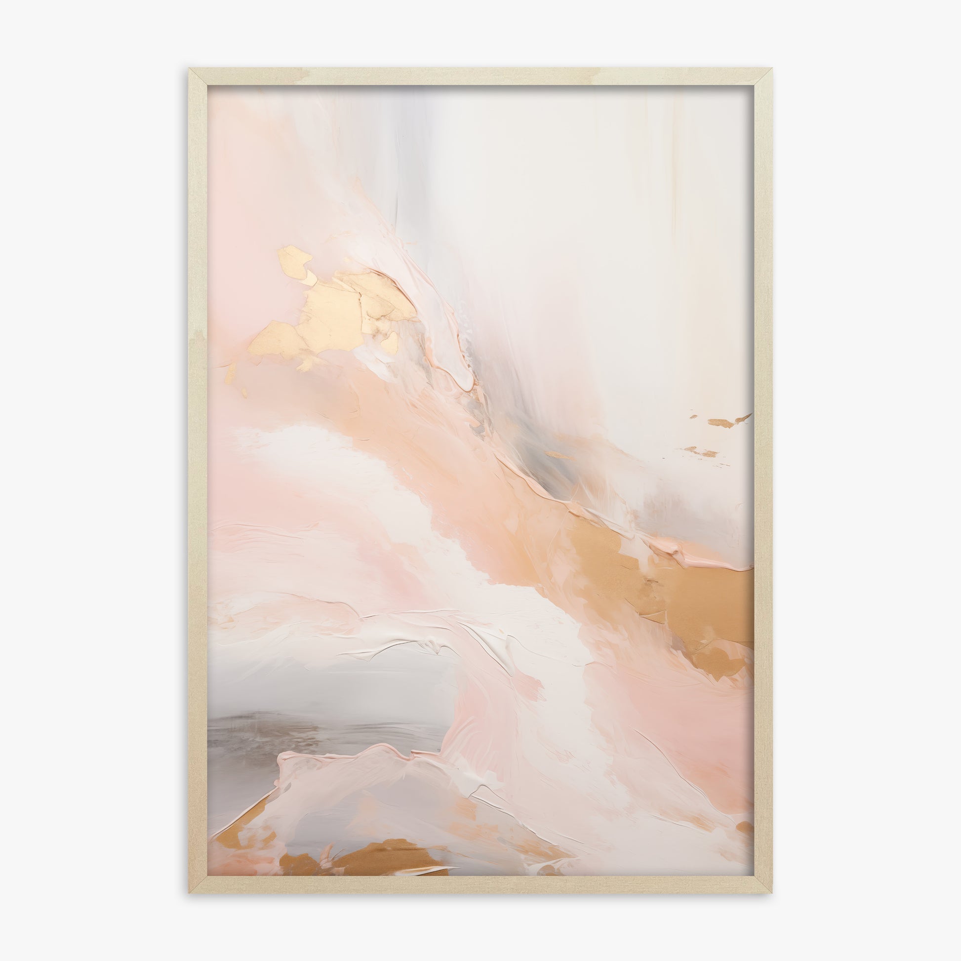 Celestial Blush, 70x100cm Framed Poster With Lime Wood Frame