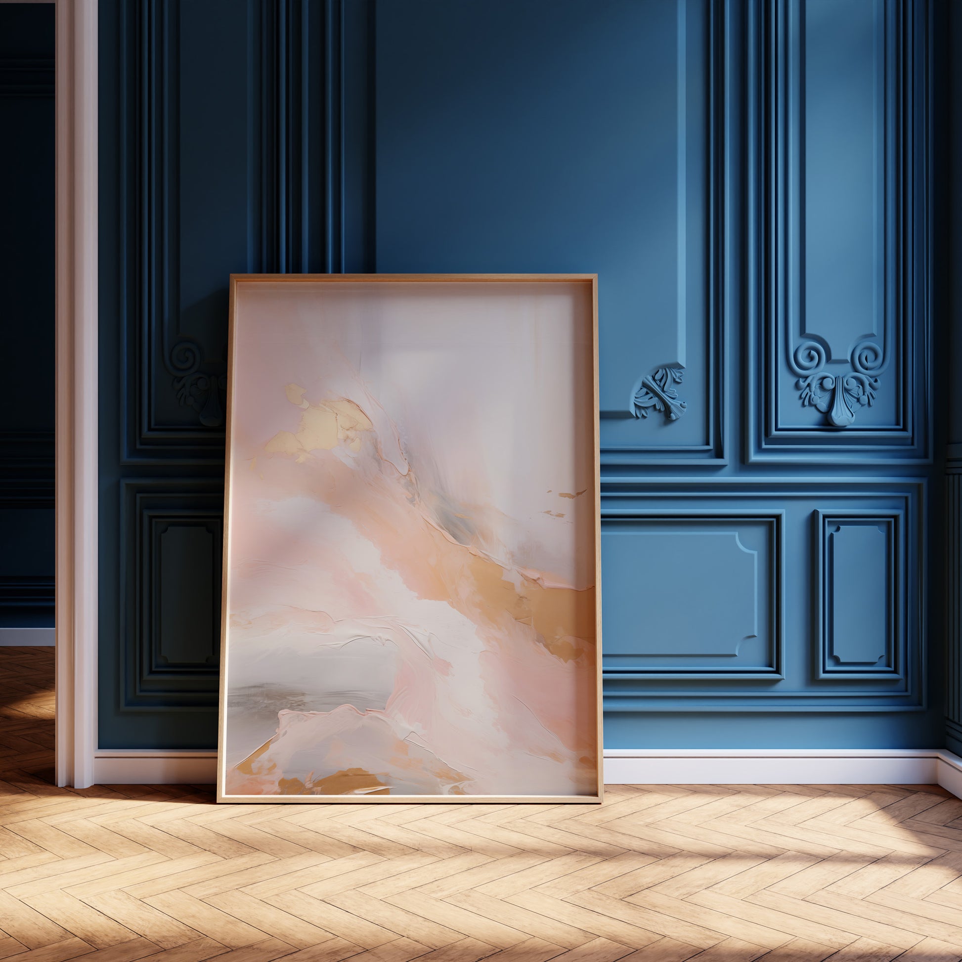 Design Concept No. 12 for Celestial Blush Modern Poster Art