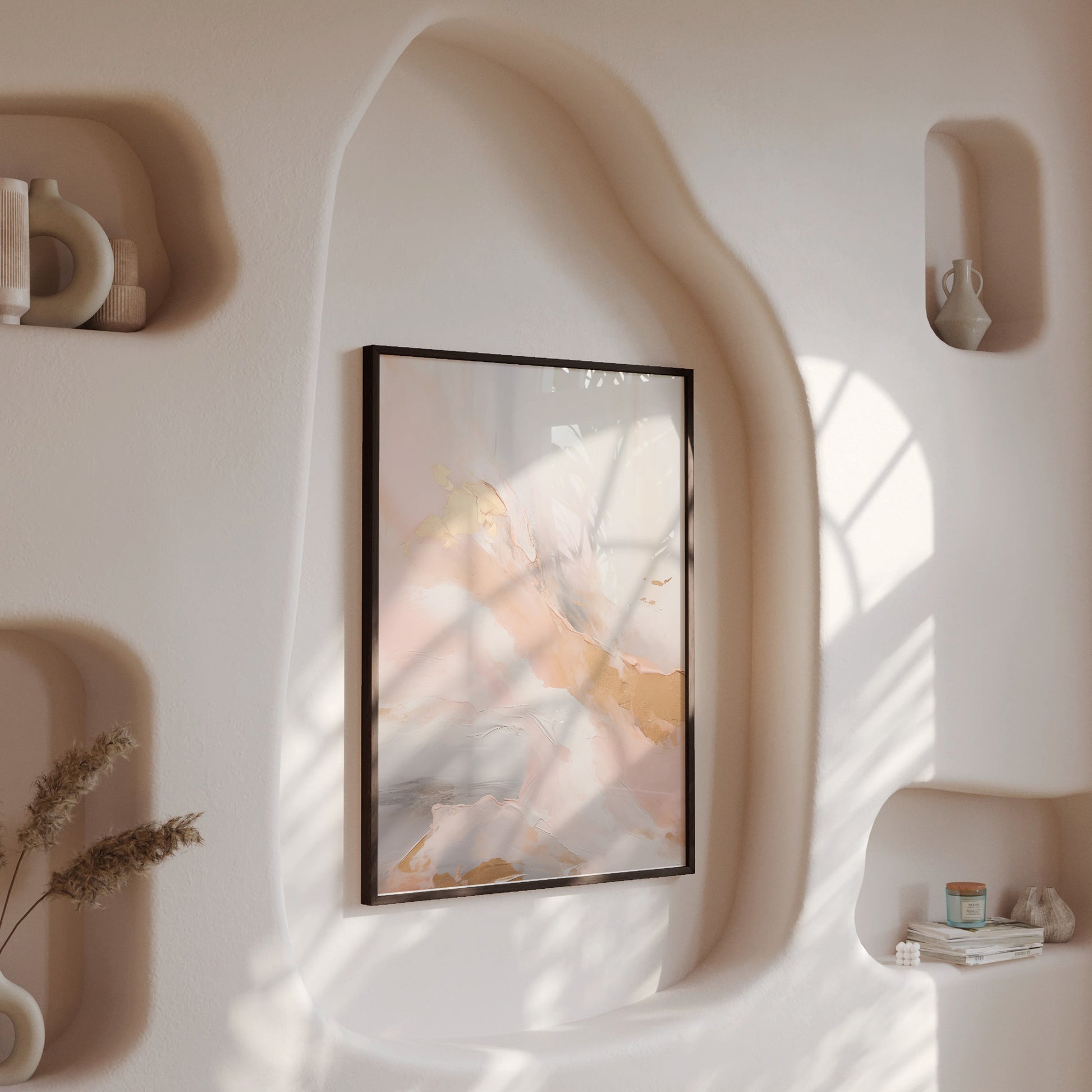Design Concept No. 13 for Celestial Blush Modern Poster Art