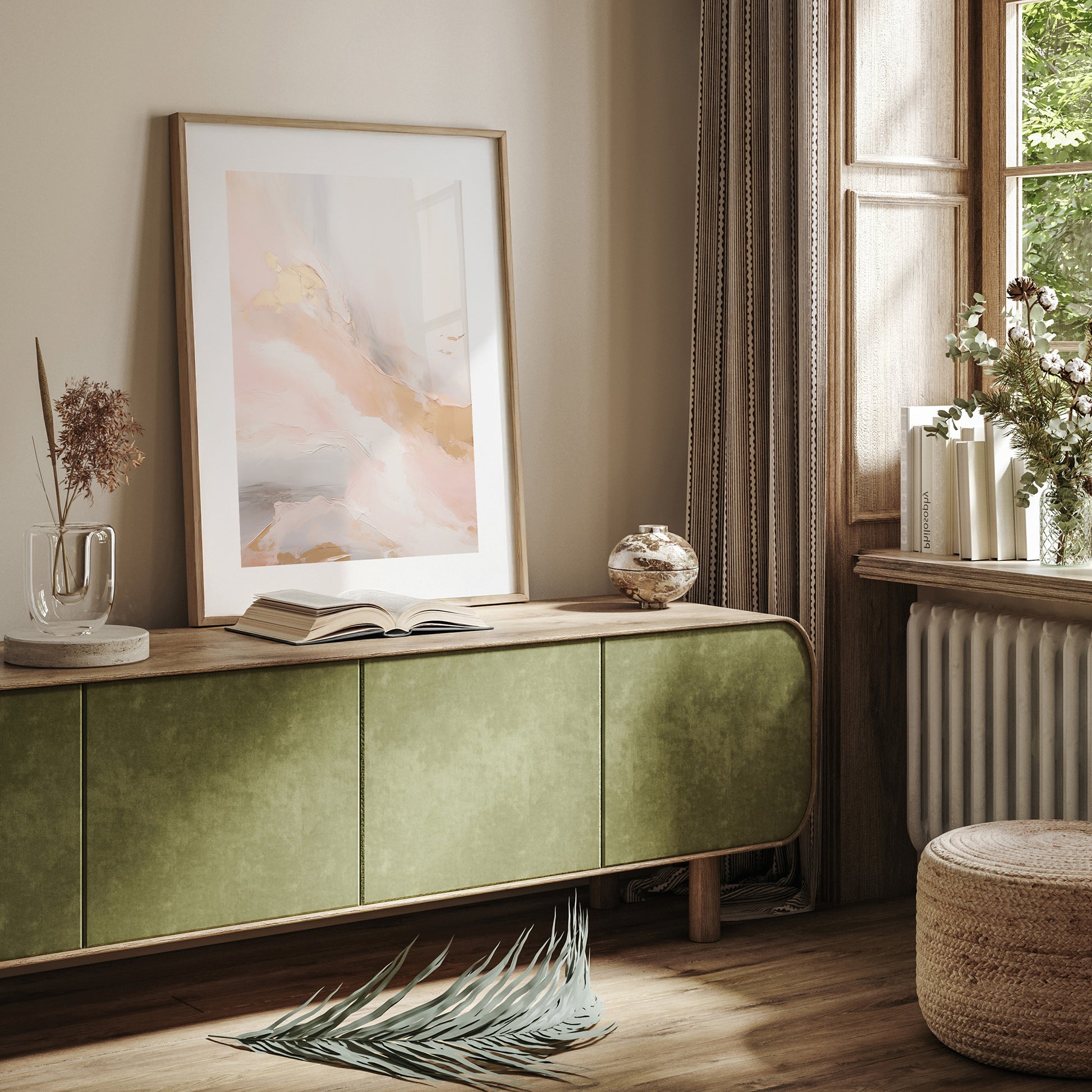 Design Concept No. 23 for Celestial Blush Modern Poster Art