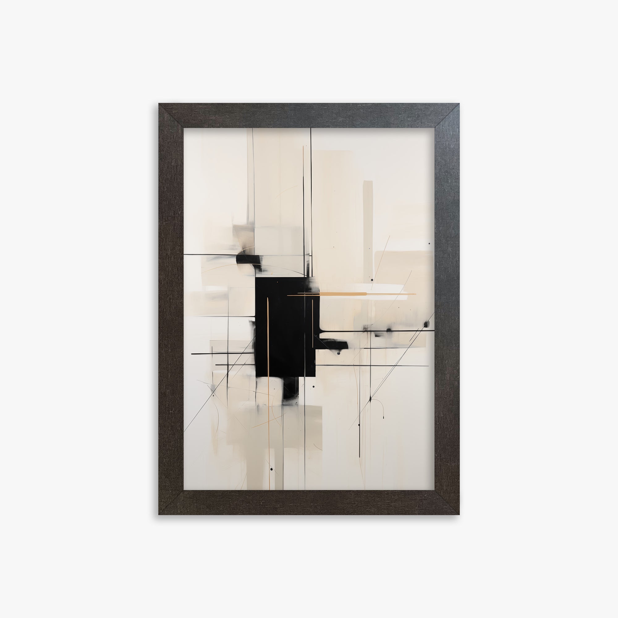 Golden Axis, 21x30cm Framed Poster With Espresso Frame