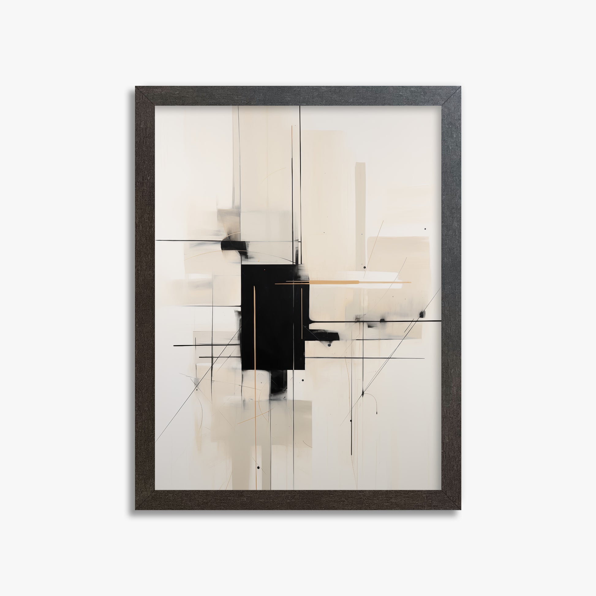 Golden Axis, 30x40cm Framed Poster With Espresso Frame