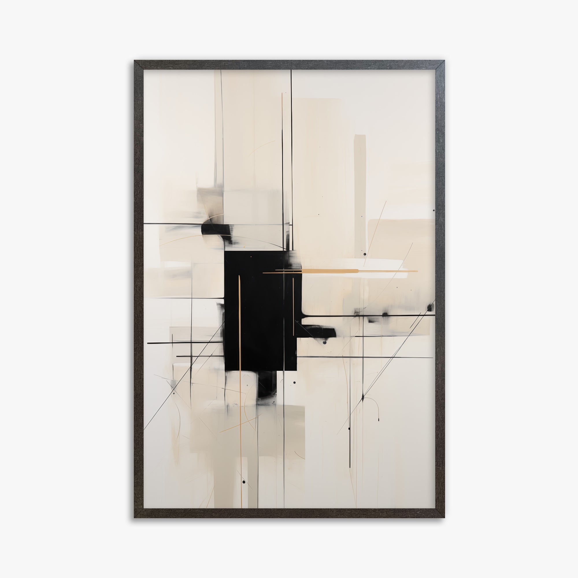 Golden Axis, 61x91cm Framed Poster With Espresso Frame