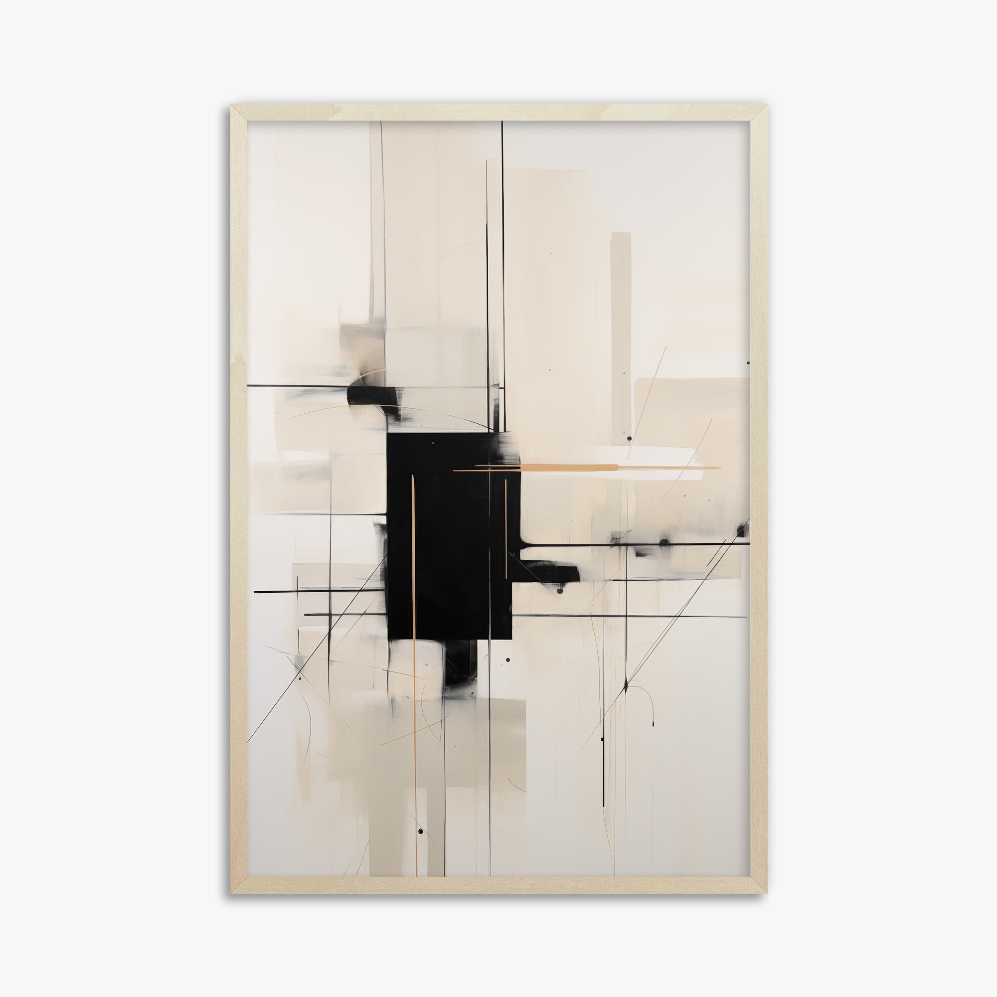 Golden Axis, 61x91cm Framed Poster With Lime Wood Frame