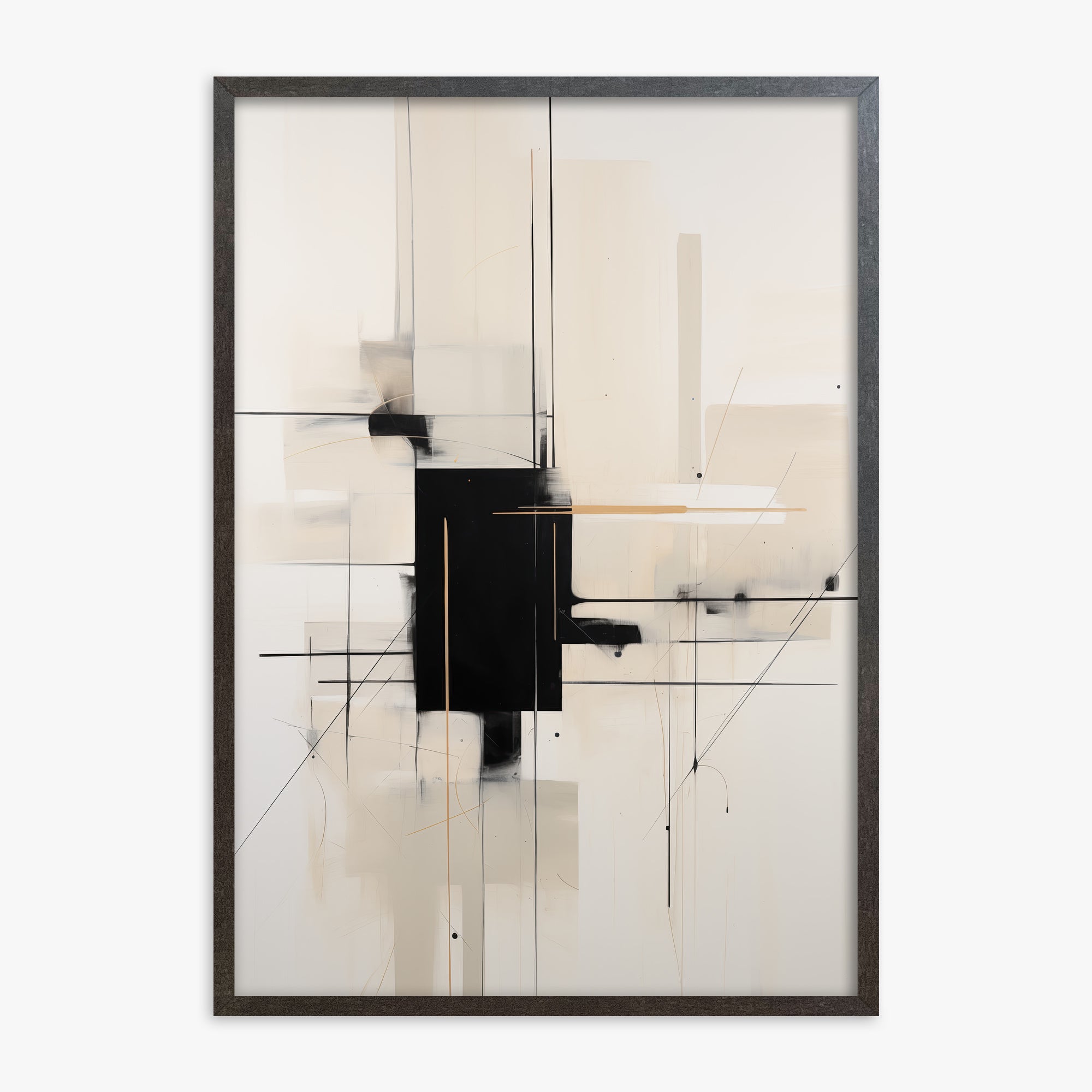 Golden Axis, 70x100cm Framed Poster With Espresso Frame