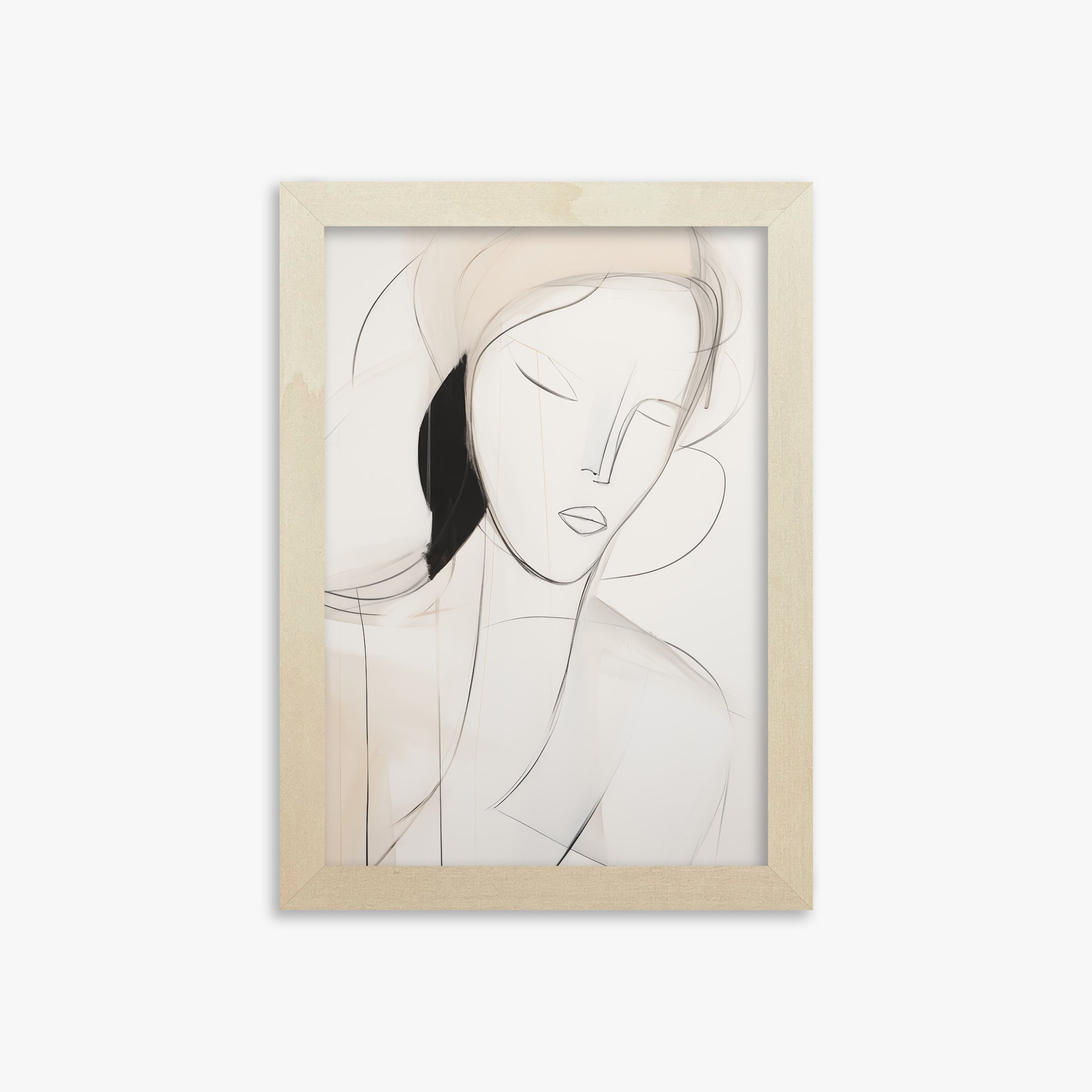 Serene Silhouette, 21x30cm Framed Poster With Lime Wood Frame