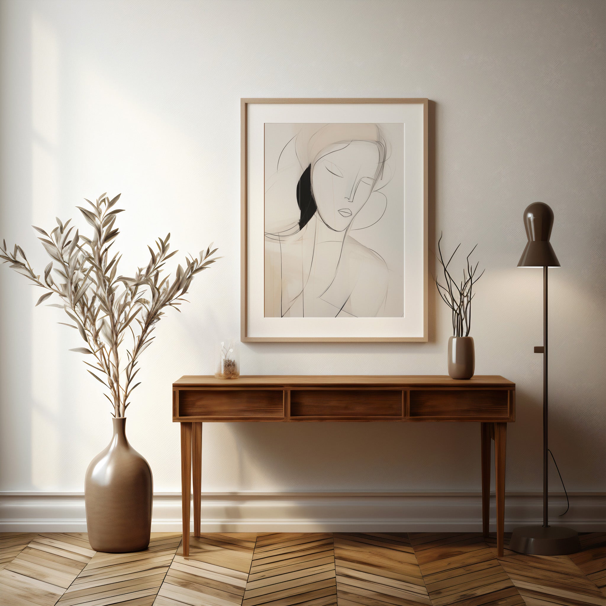 Design Concept No. 37 for Serene Silhouette Modern Poster Art