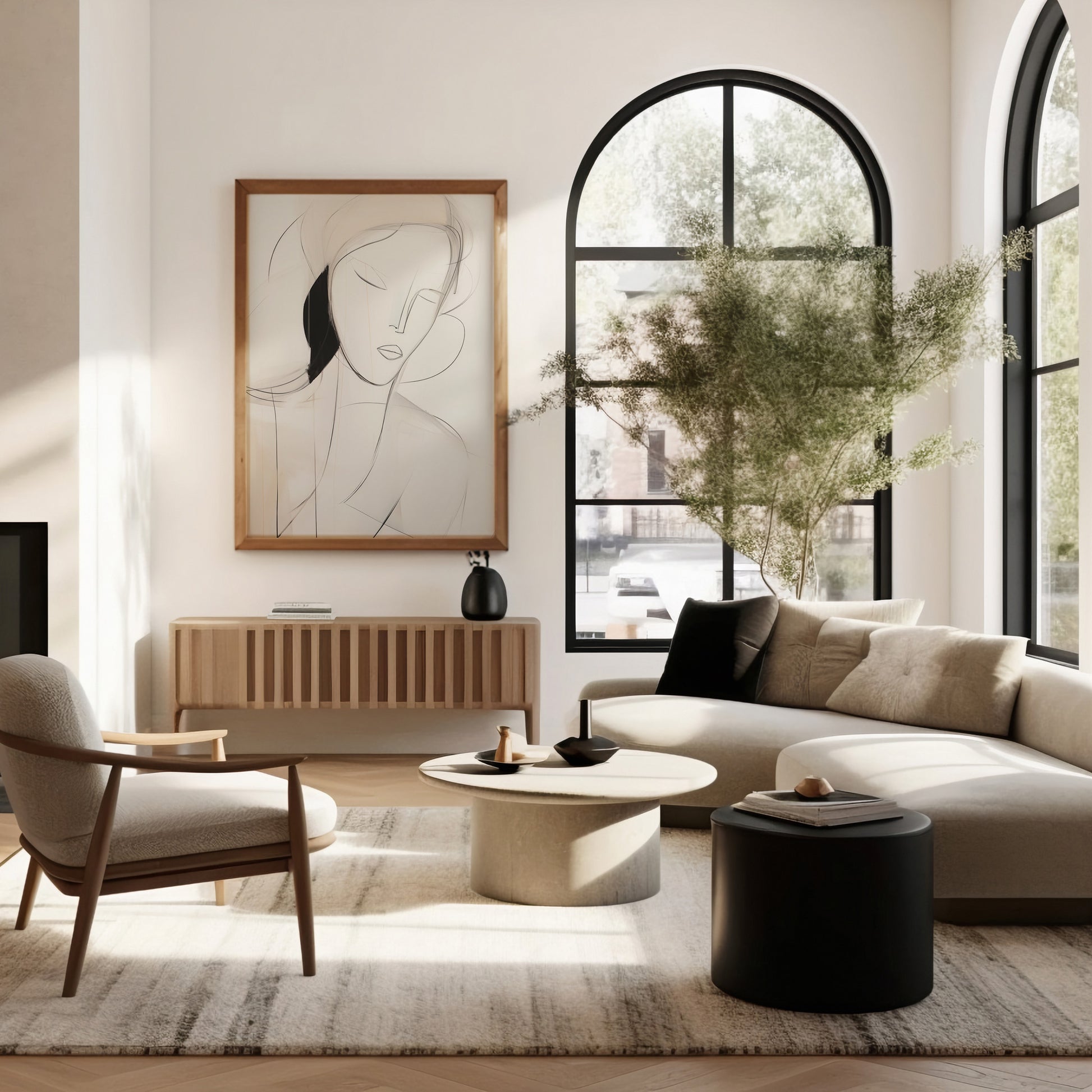 Design Concept No. 40 for Serene Silhouette Modern Poster Art