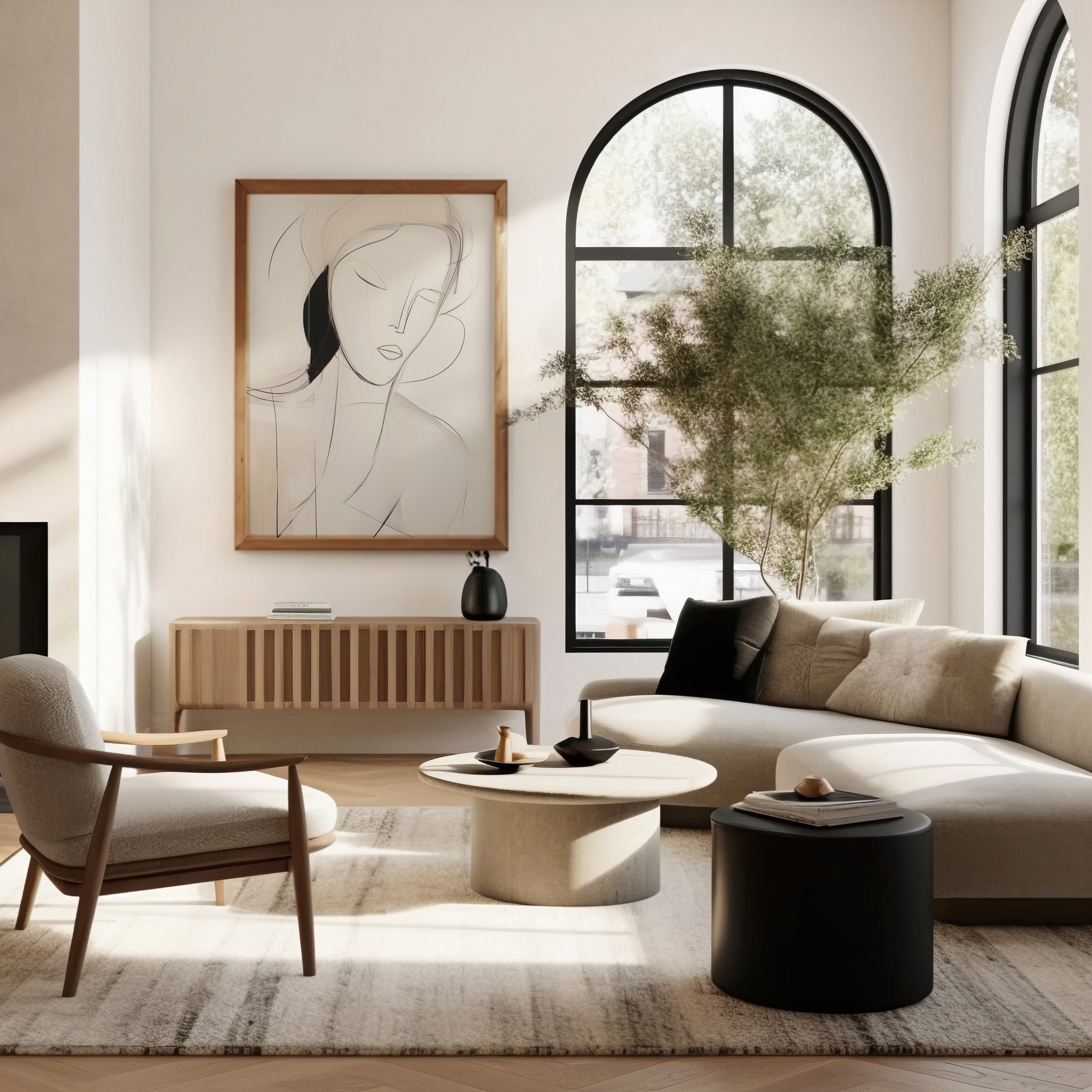 Design Concept No. 40 for Serene Silhouette Modern Poster Art