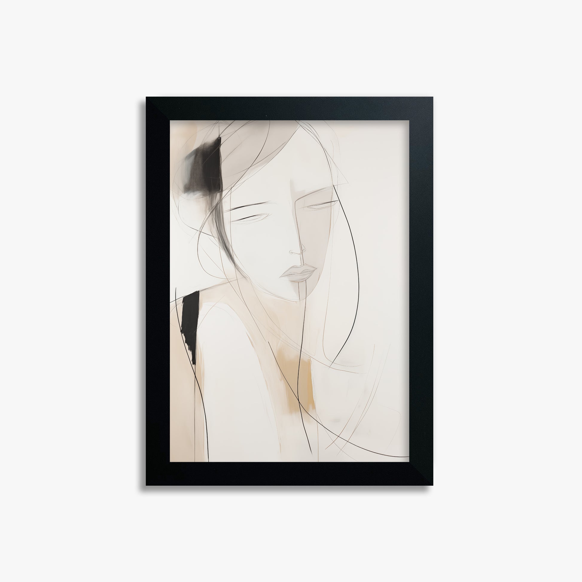 Whispered Muse, 21x30cm Framed Poster With Black Frame