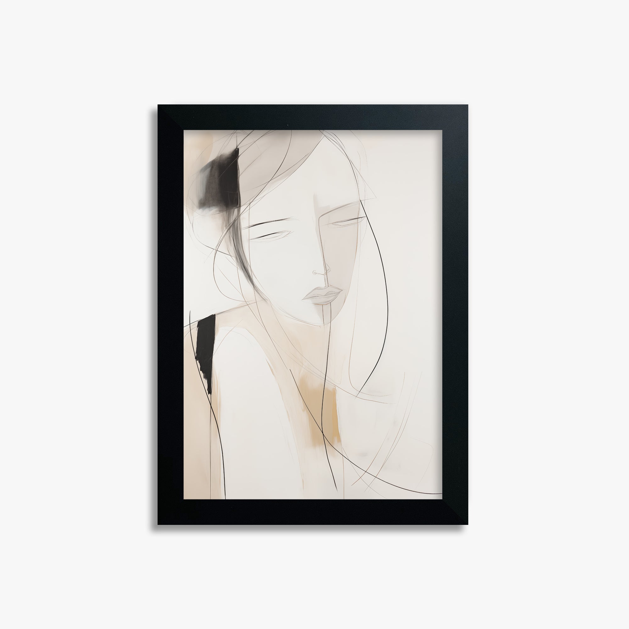 Whispered Muse, 21x30cm Framed Poster With Black Frame