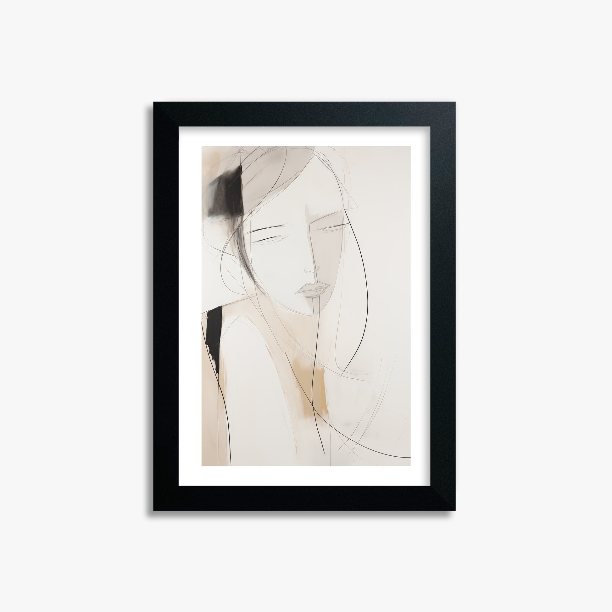 Whispered Muse, 21x30cm Framed Poster With Black Frame