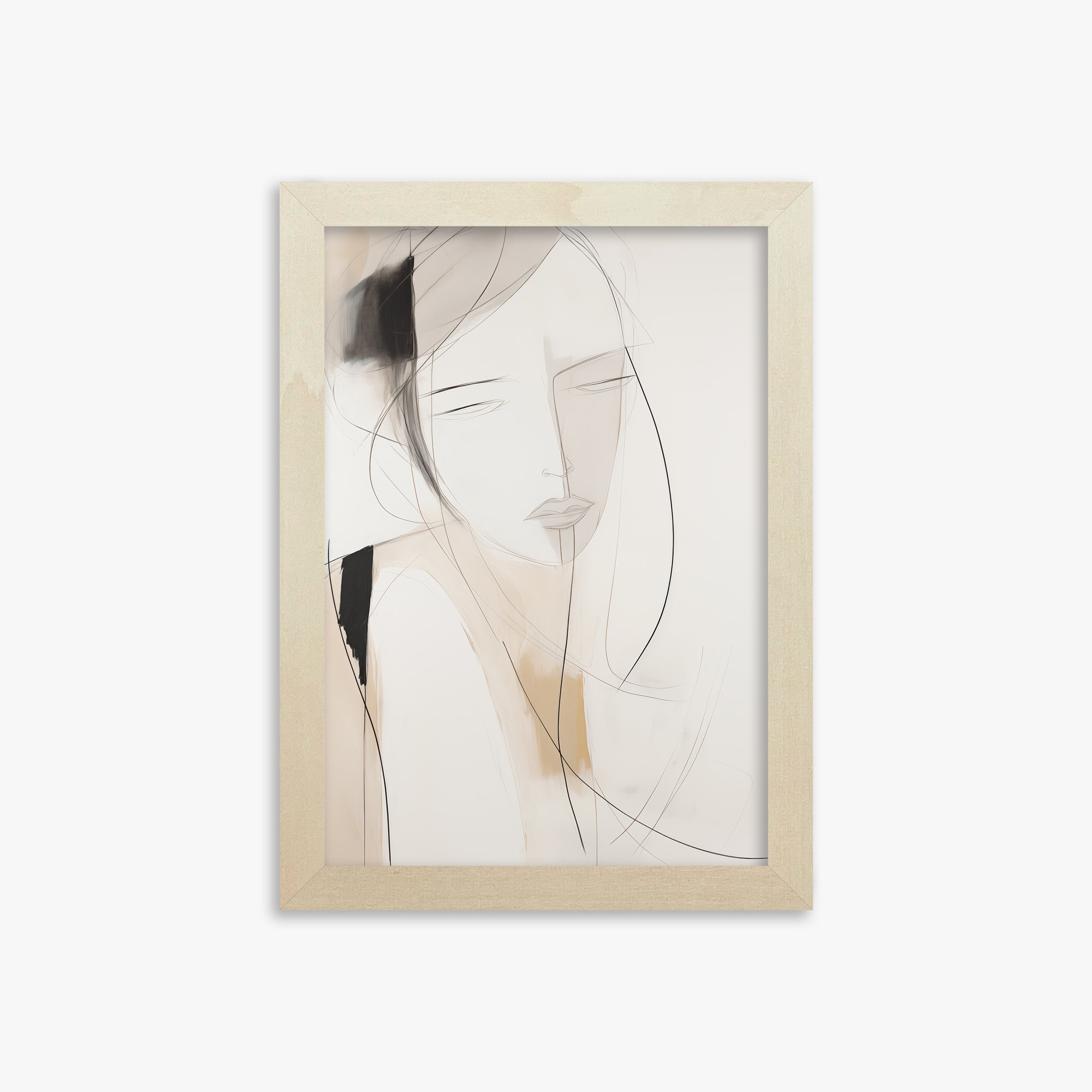 Whispered Muse, 21x30cm Framed Poster With Lime Wood Frame