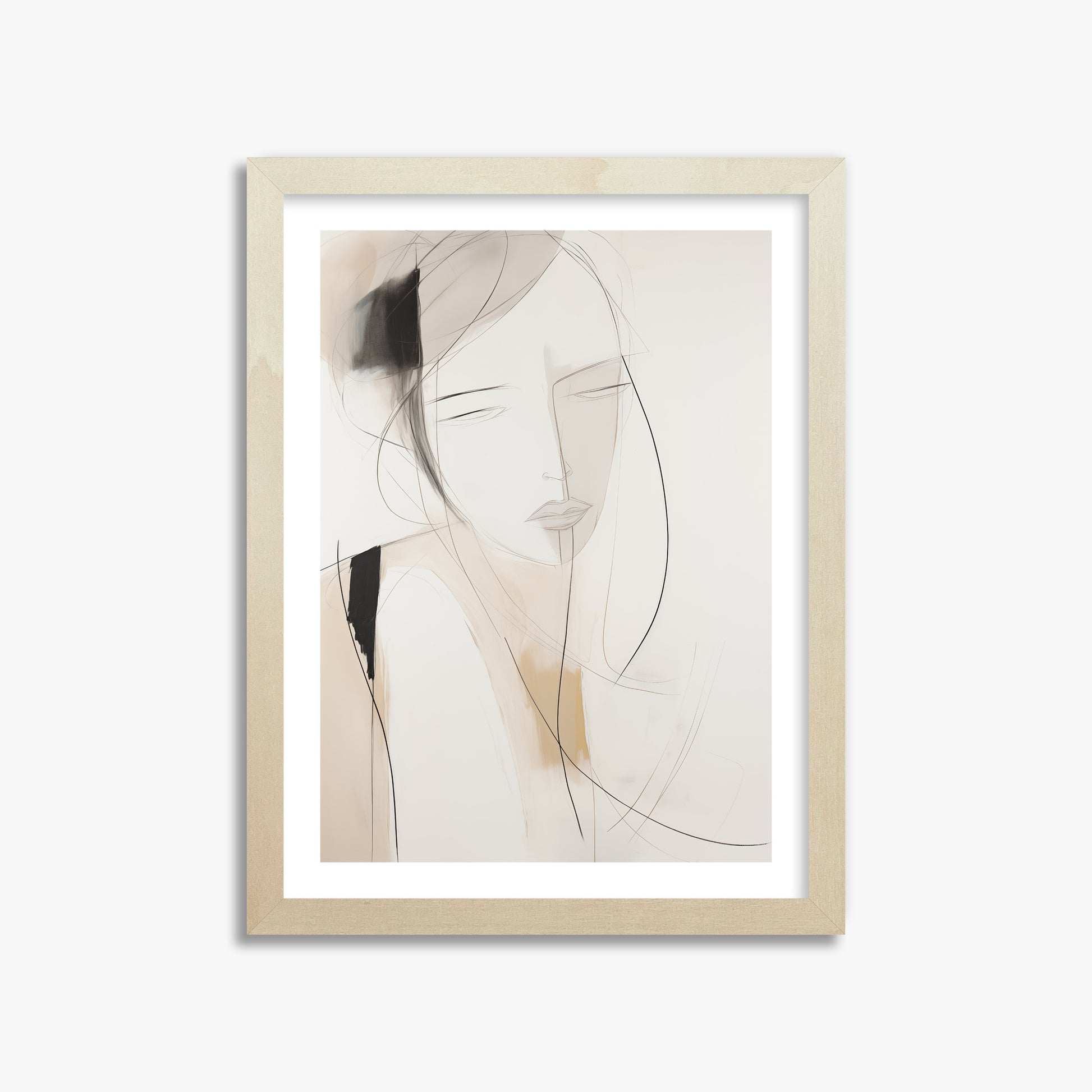 Whispered Muse, 30x40cm Framed Poster With Lime Wood Frame