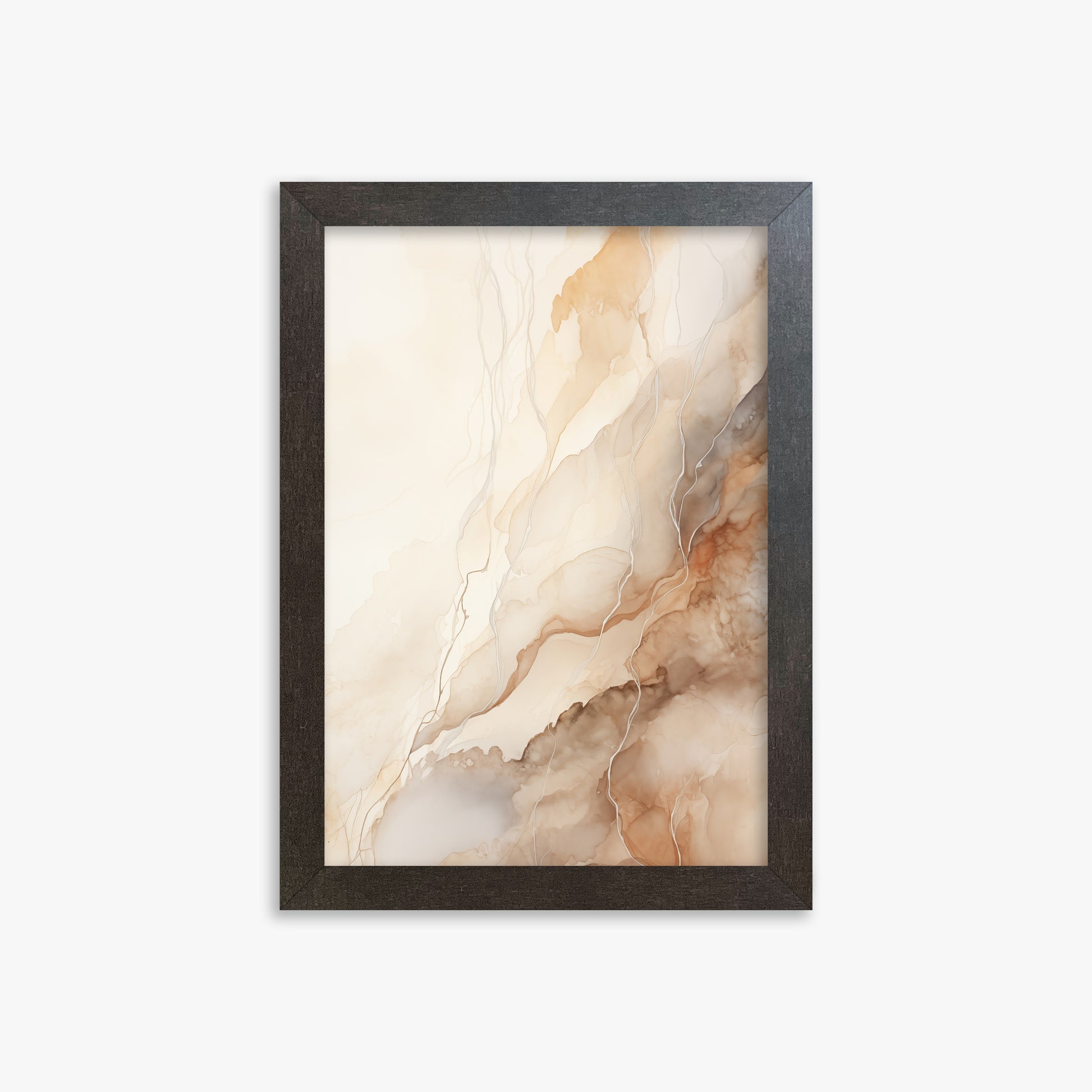 Ethereal Veil, 21x30cm Framed Poster With Espresso Frame