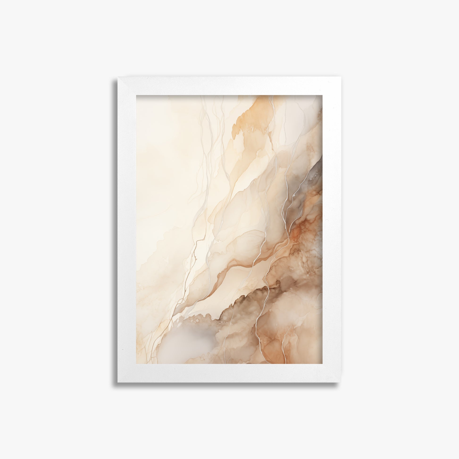 Ethereal Veil, 21x30cm Framed Poster With White Frame