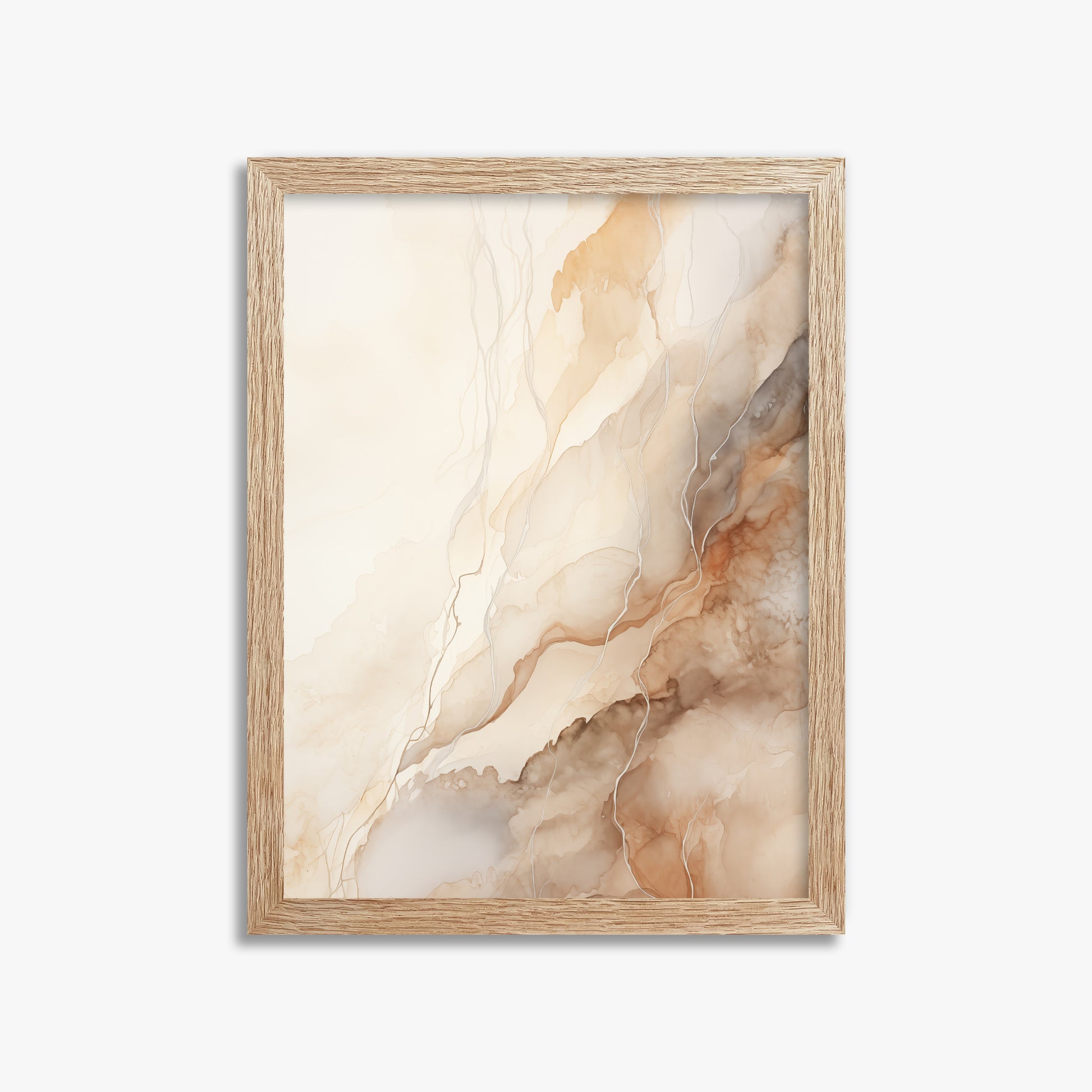 Ethereal Veil, 30x40cm Framed Poster With Raw Oak Frame