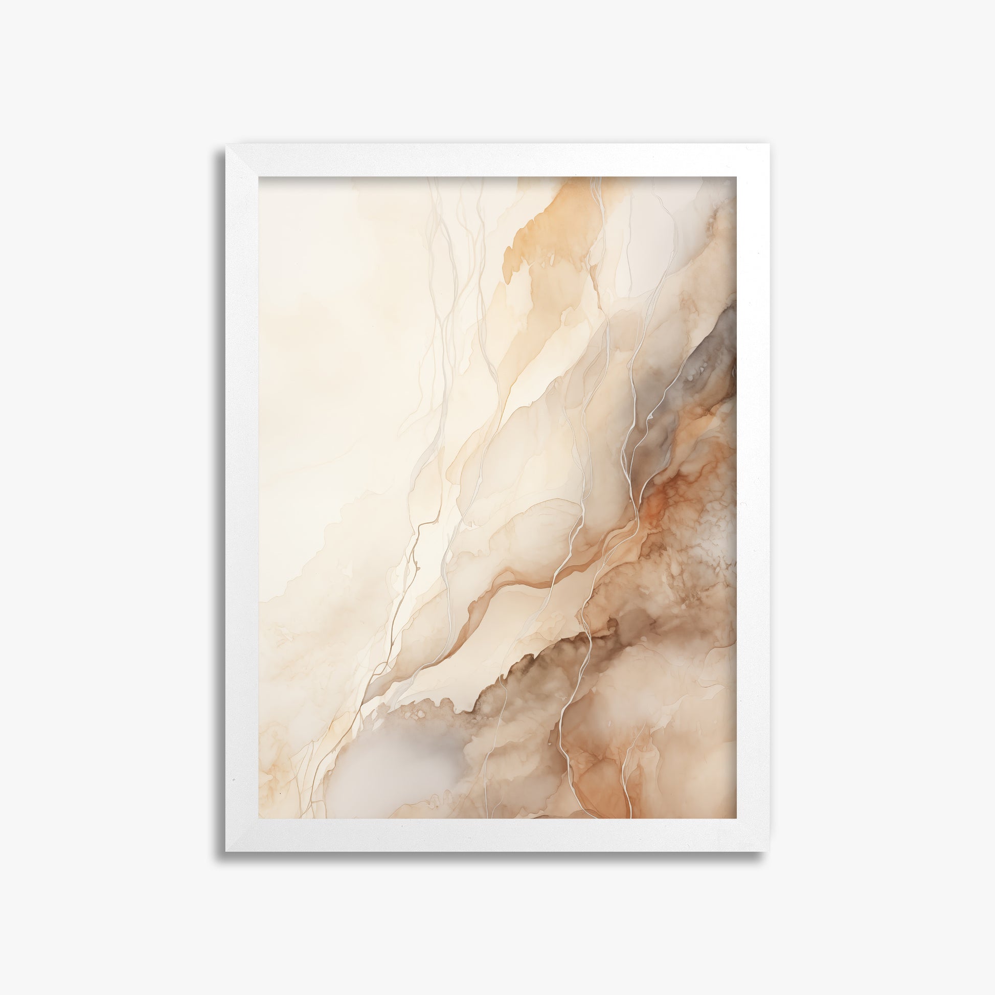 Ethereal Veil, 30x40cm Framed Poster With White Frame