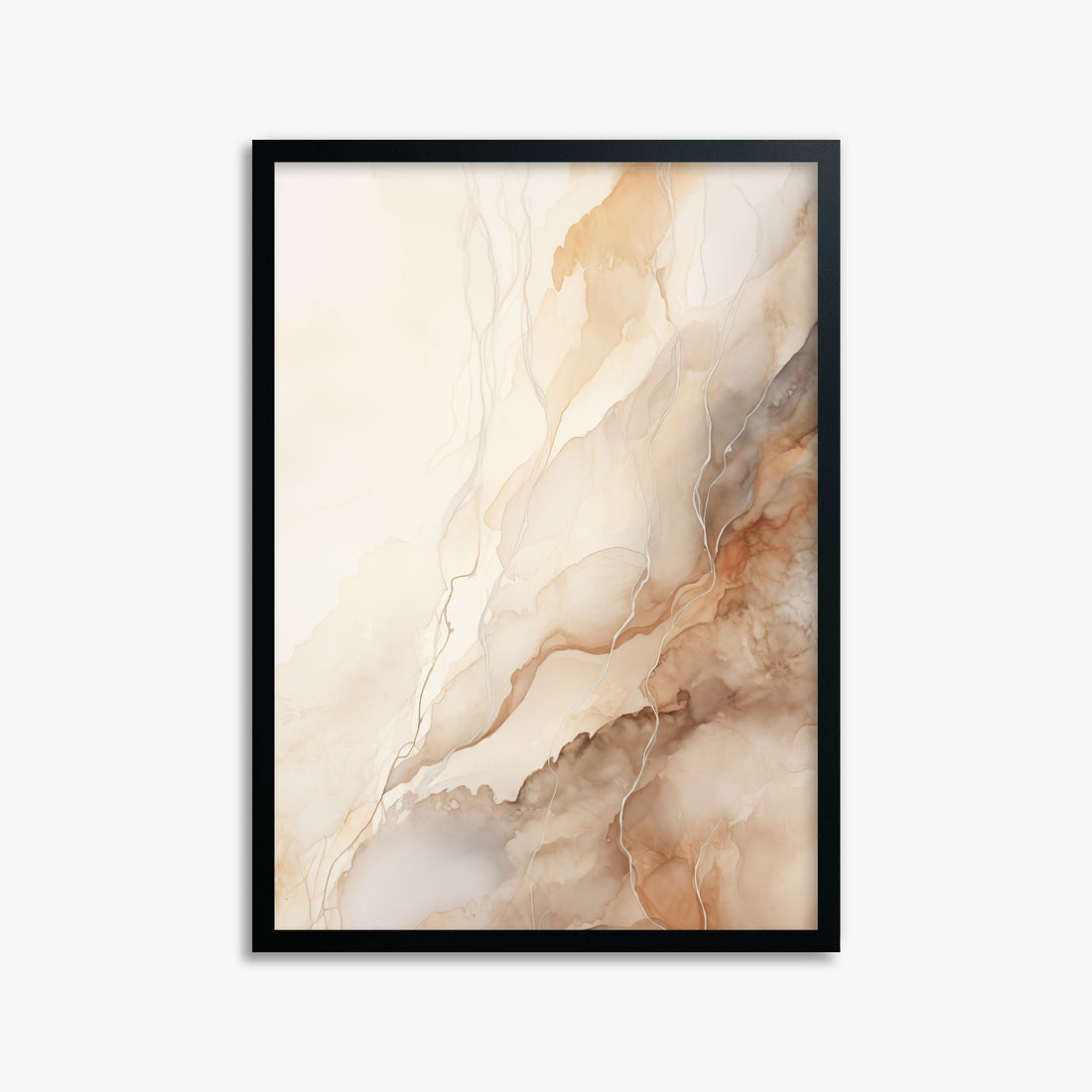 Ethereal Veil, 50x70cm Framed Poster With Black Frame