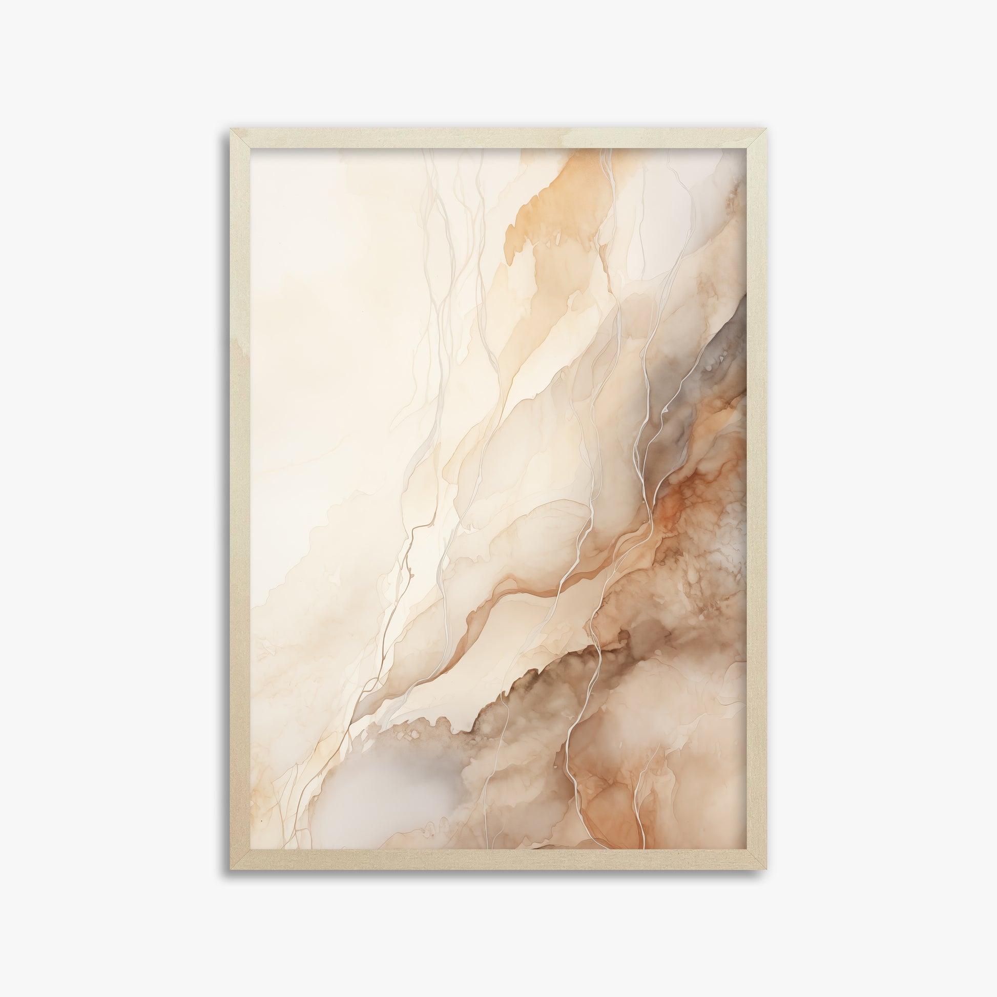 Ethereal Veil, 50x70cm Framed Poster With Lime Wood Frame